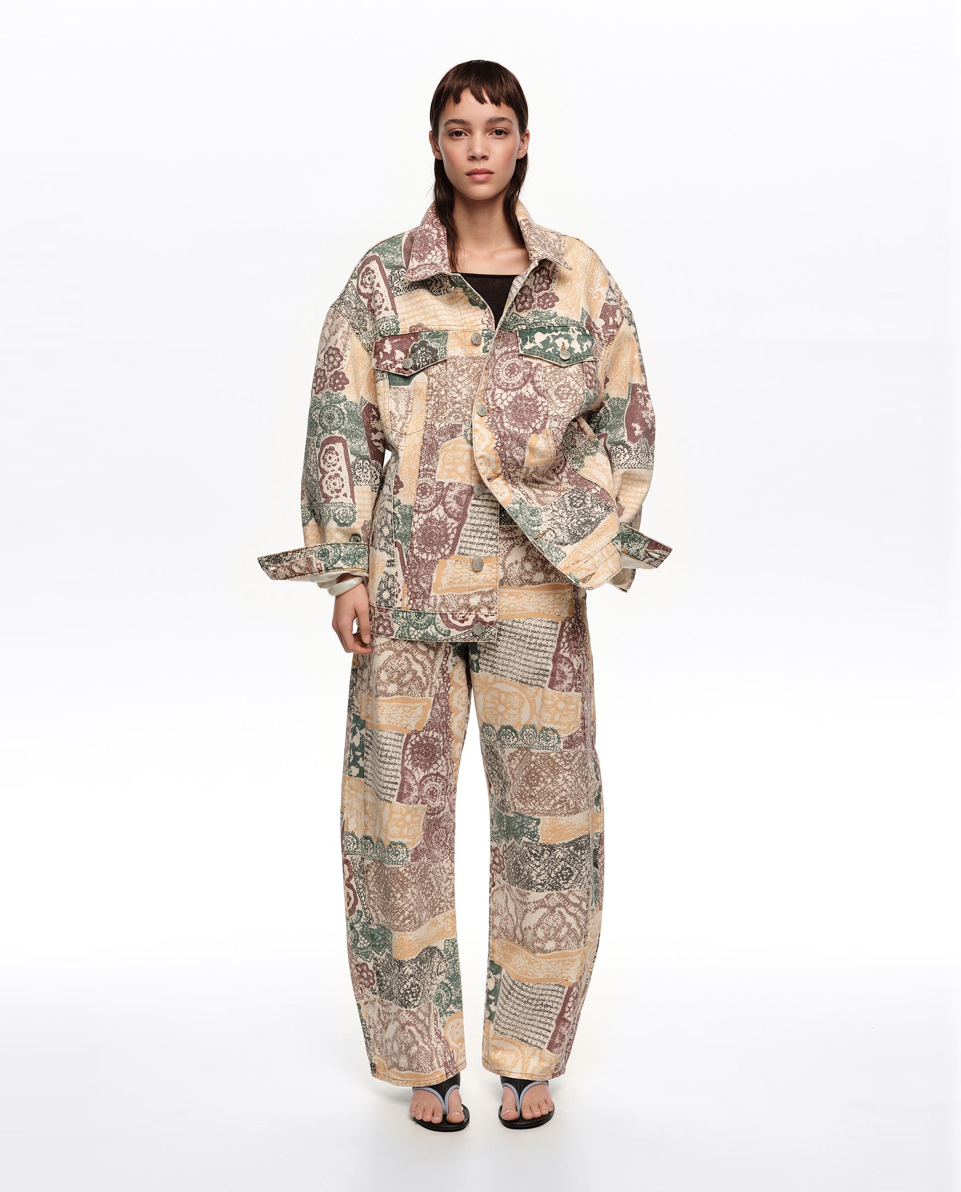 Imagem 0 de Blusão Jeans Ovesize Denim Lace