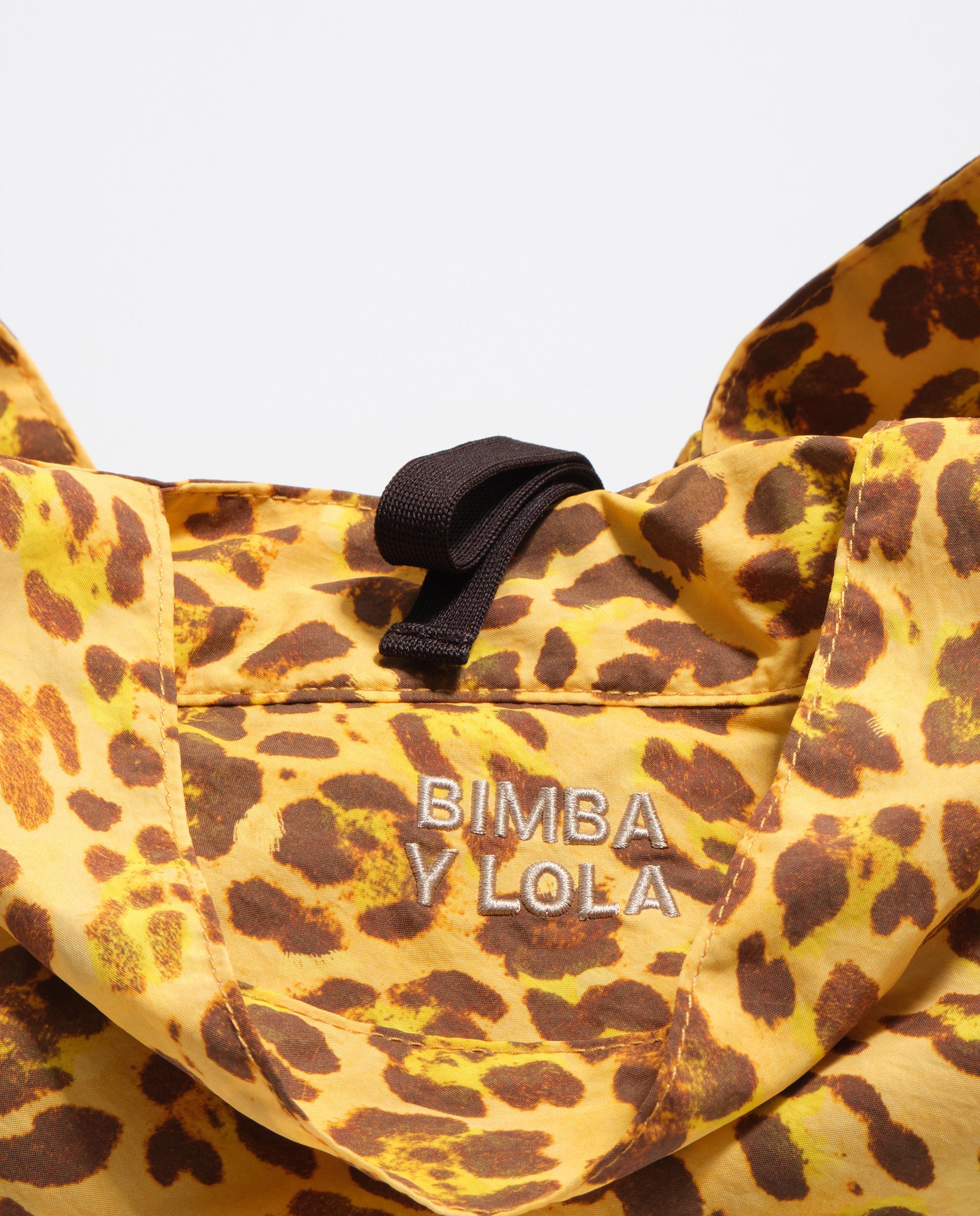 Mala Shopper Nylon Leopard Amarelo-3