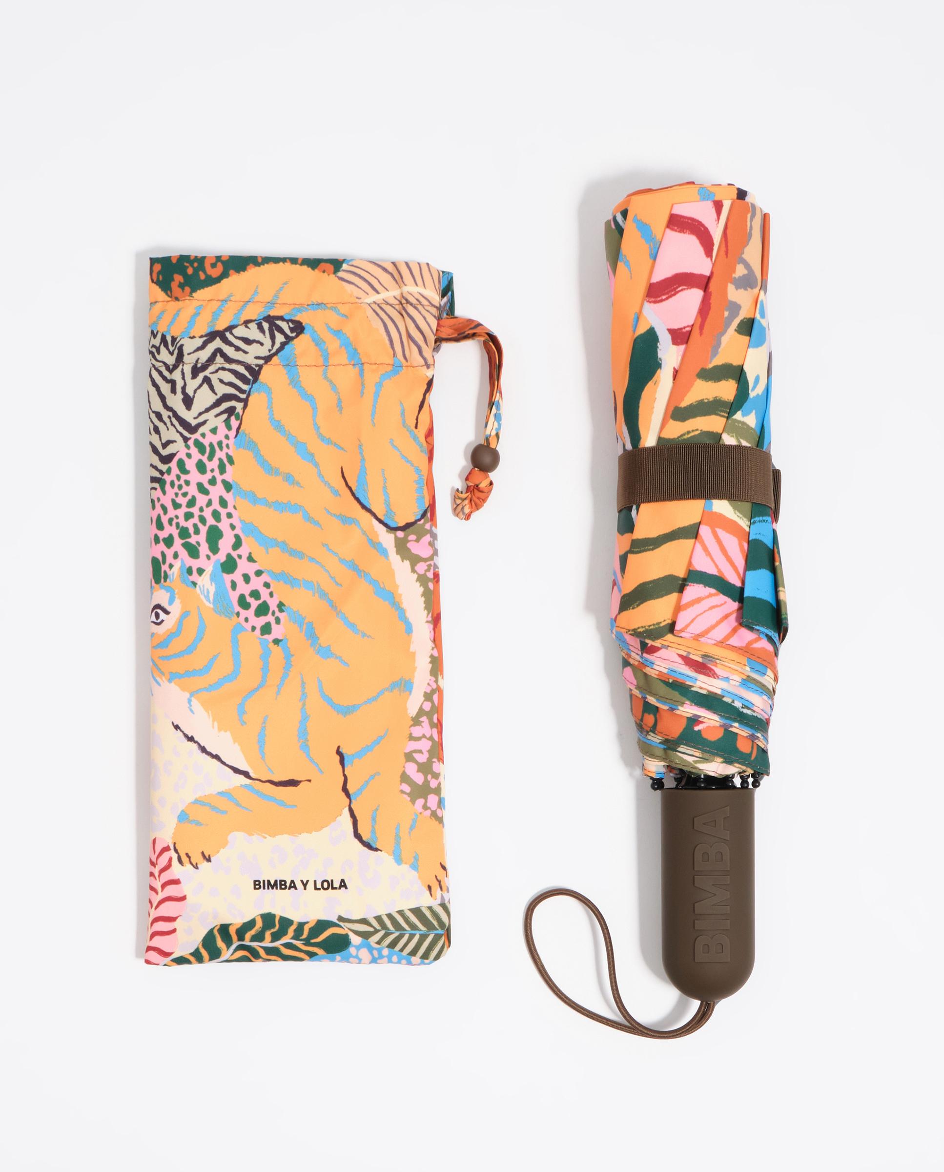 Guarda-chuva Pequeno Estampado Wild Taupe-2
