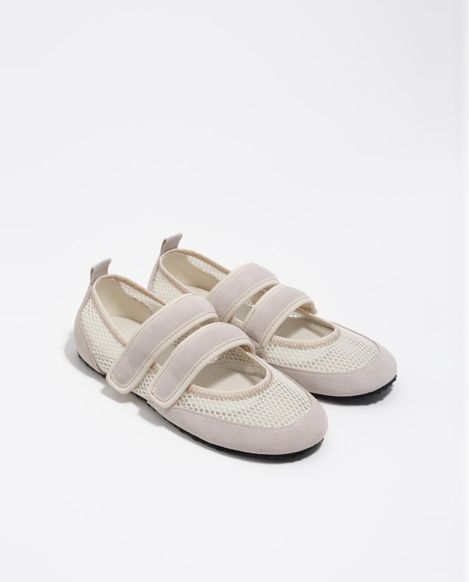 Sabrinas Desportivas com Velcro Nude-2