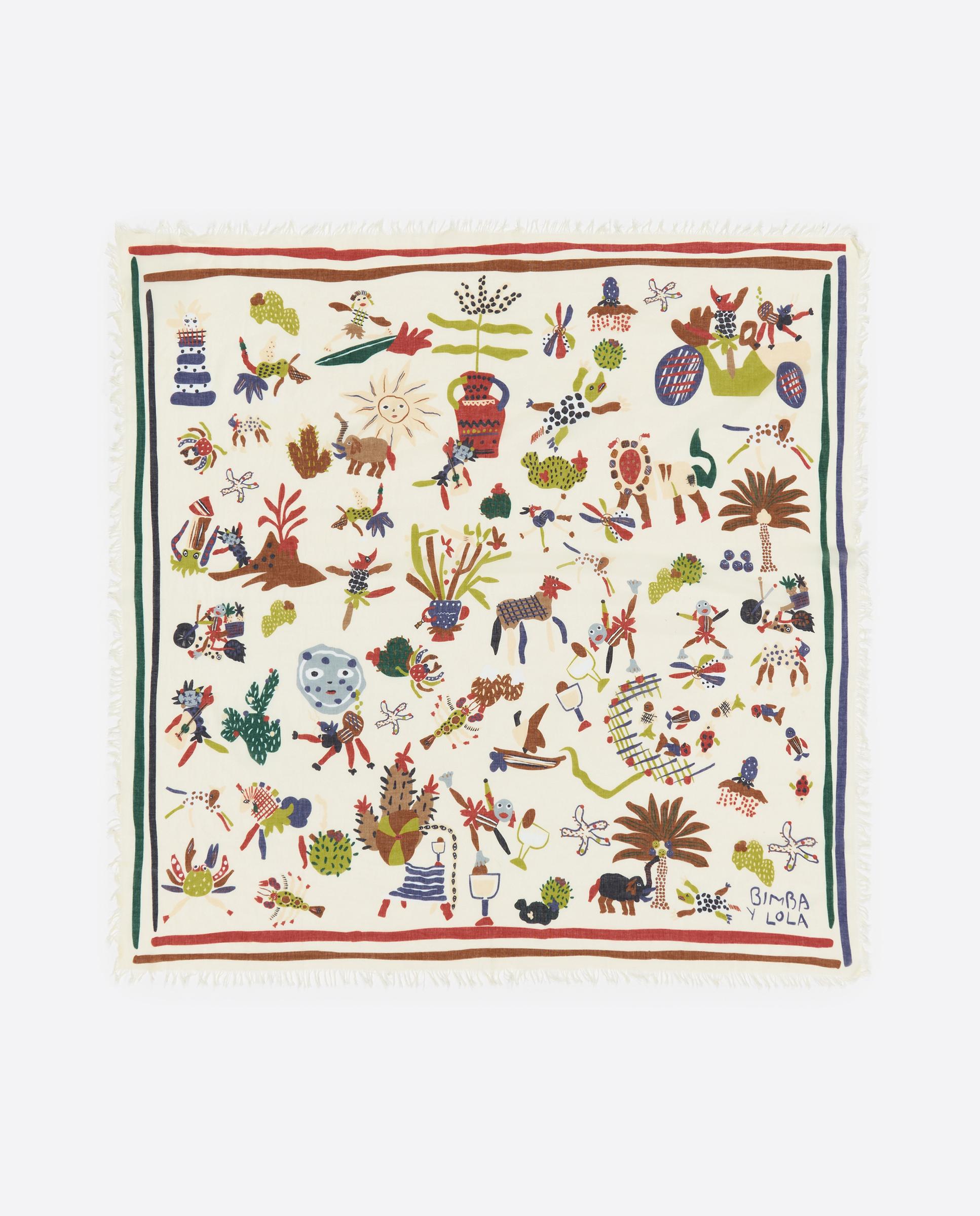 Imagem 0 de Écharpe de Algodão Estampada