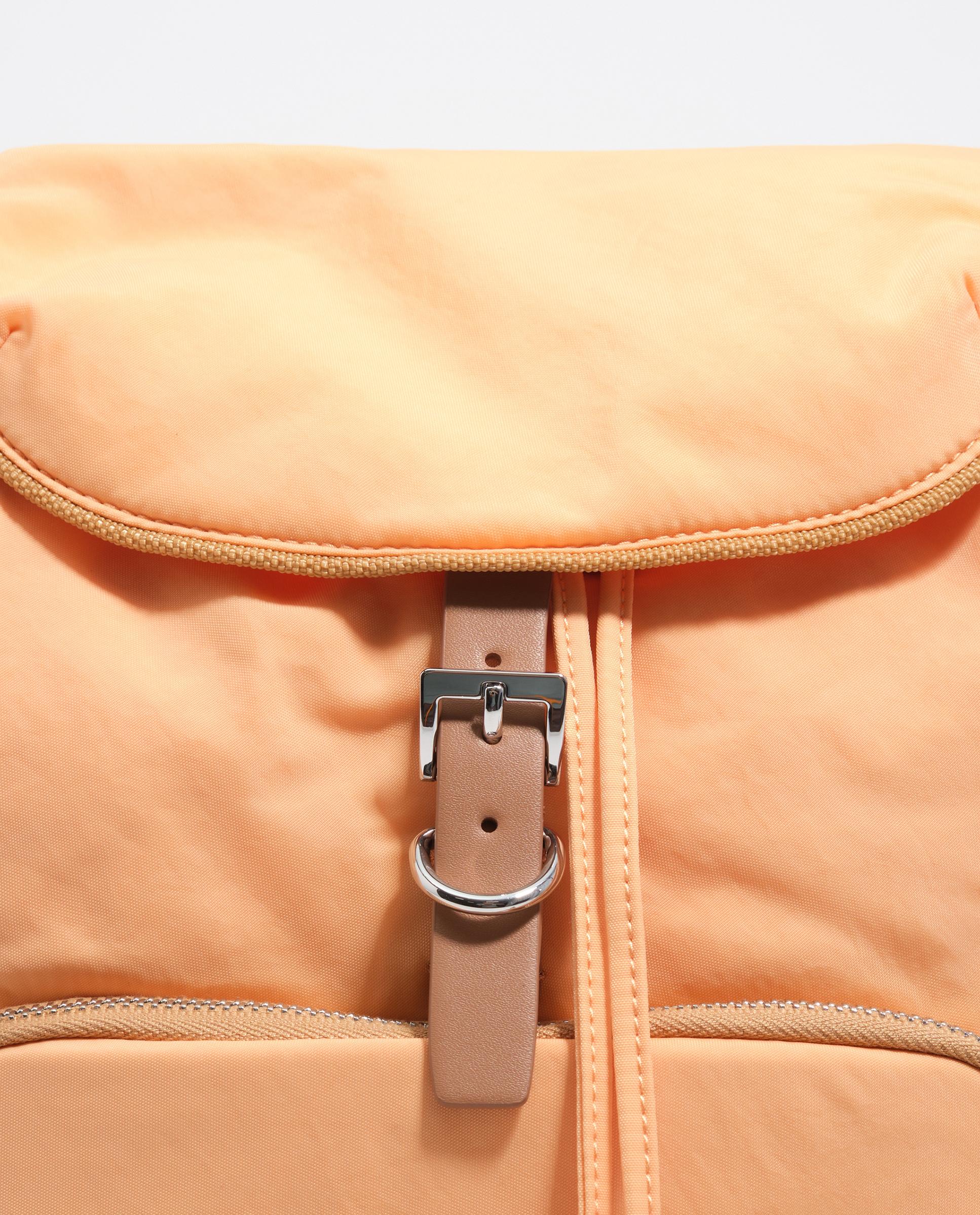 Mochila Pocket Nylon Laranja-3