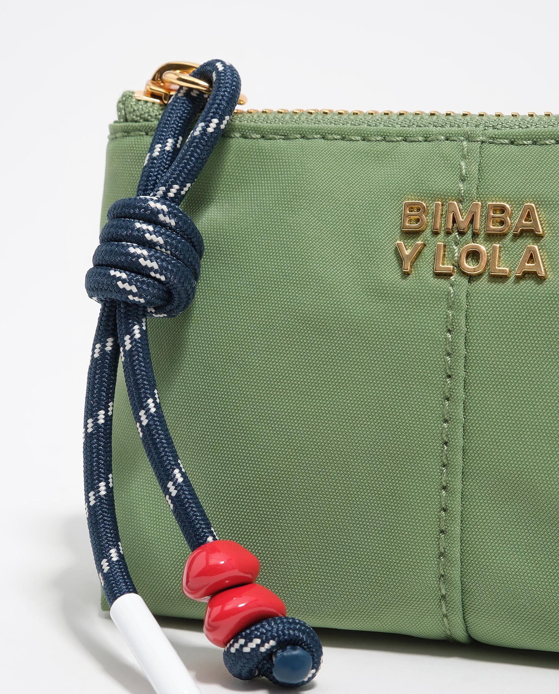 Porta-moedas em Nylon com Fecho Zip Verde-2