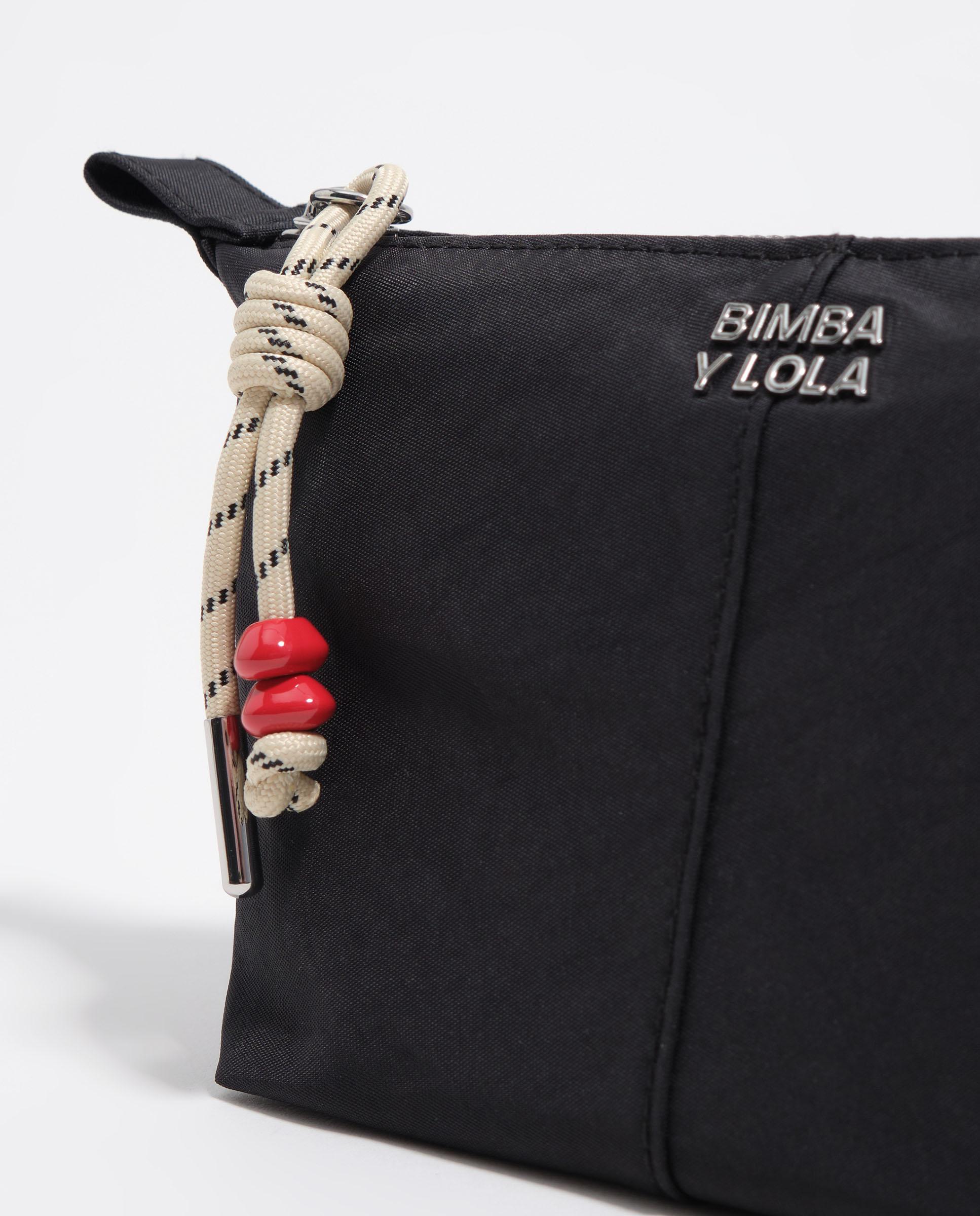 Necessaire Trapézio Nylon Grafite-2