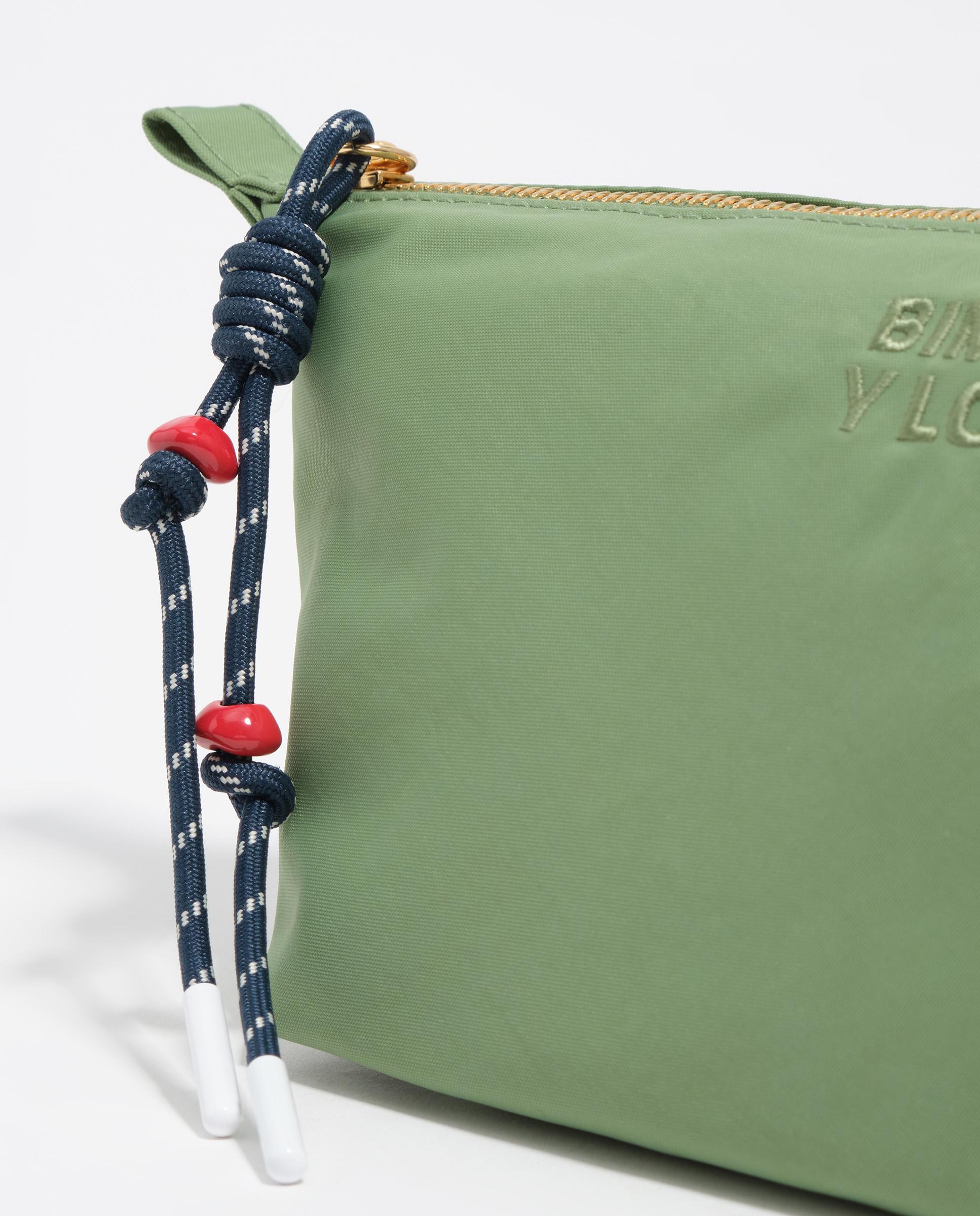 Necessaire de Nylon com Fecho Zip Verde-2