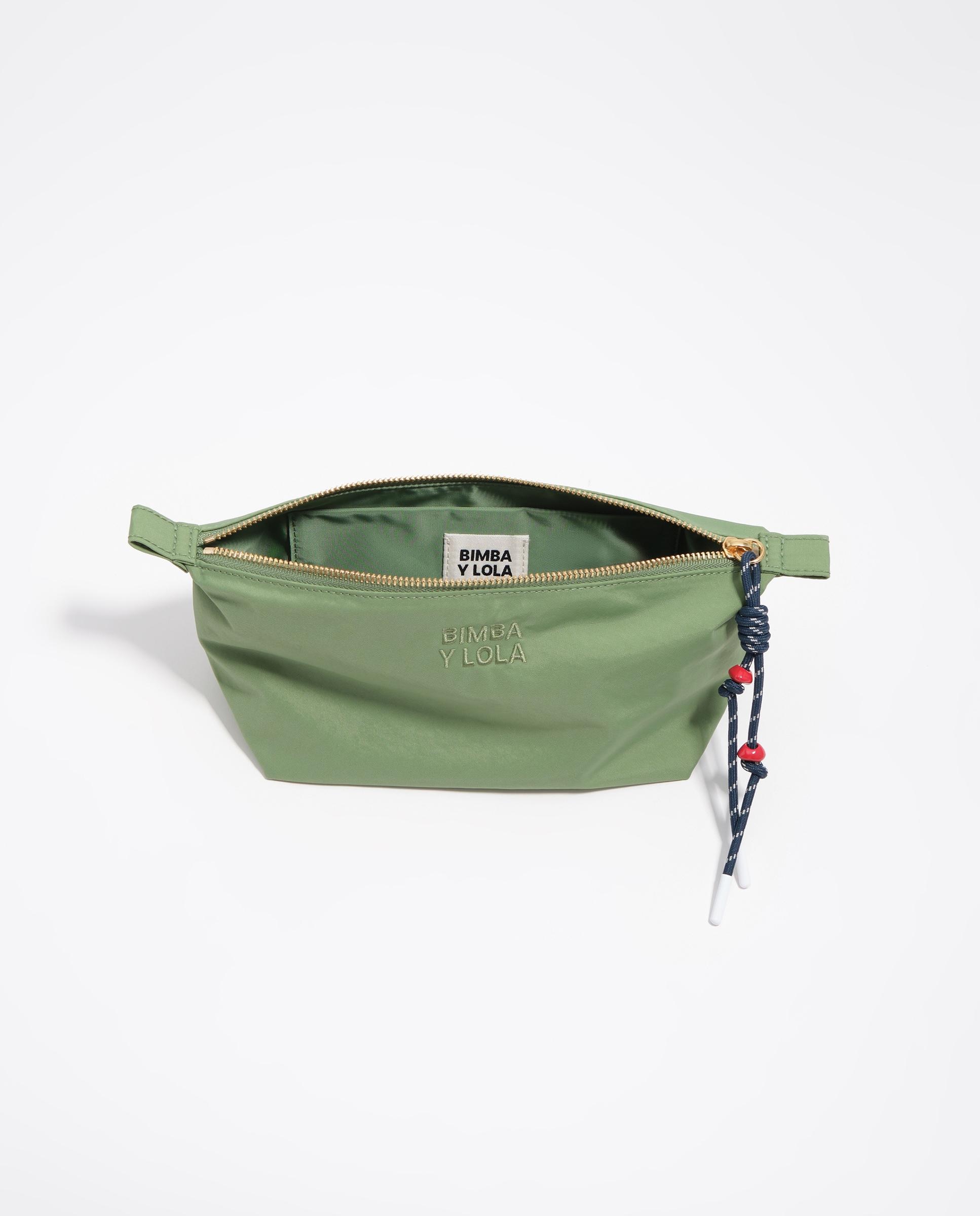 Necessaire de Nylon com Fecho Zip Verde-3