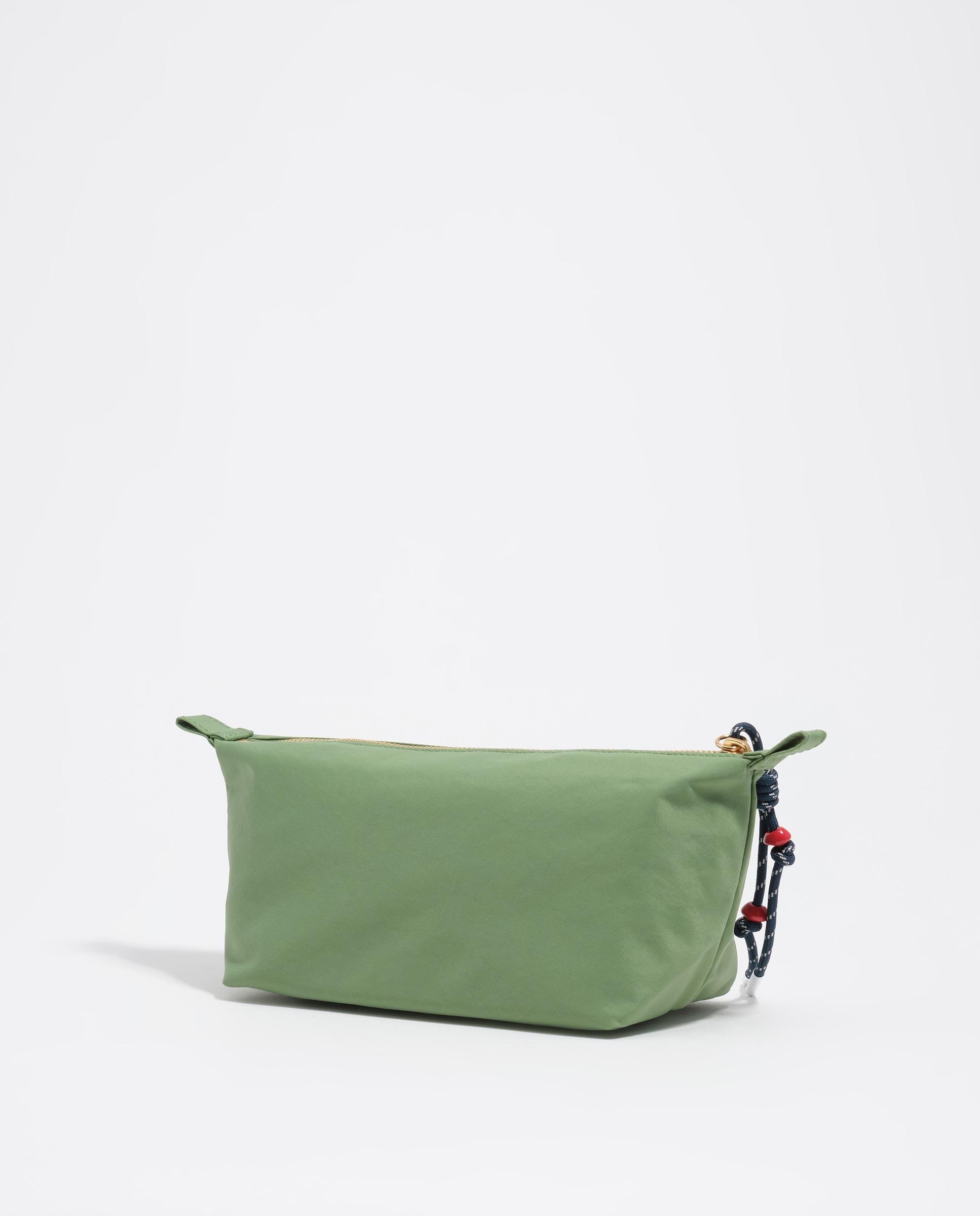 Necessaire de Nylon com Fecho Zip Verde-5