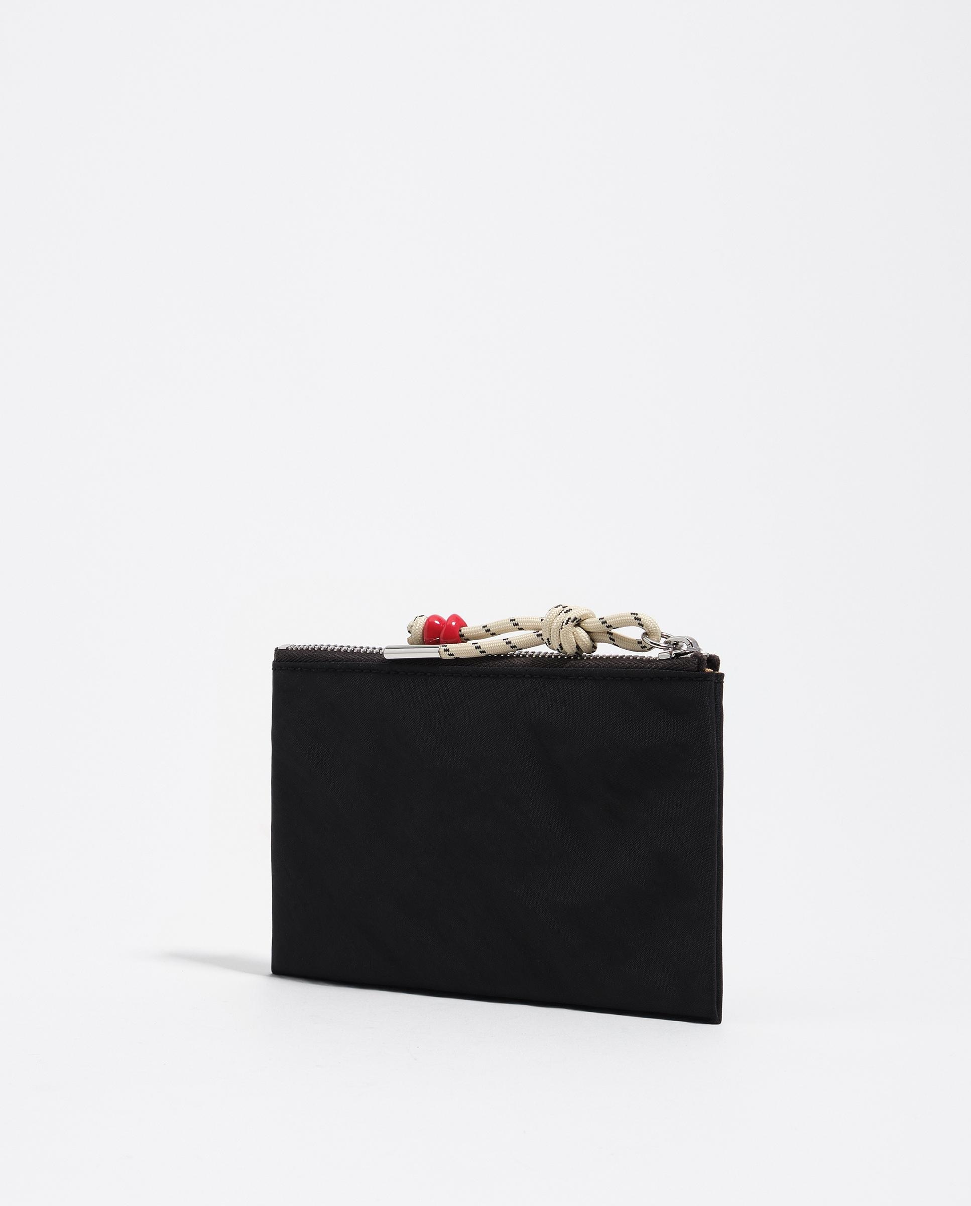 Carteira Pocket Nylon com Fecho Zip Preto-4