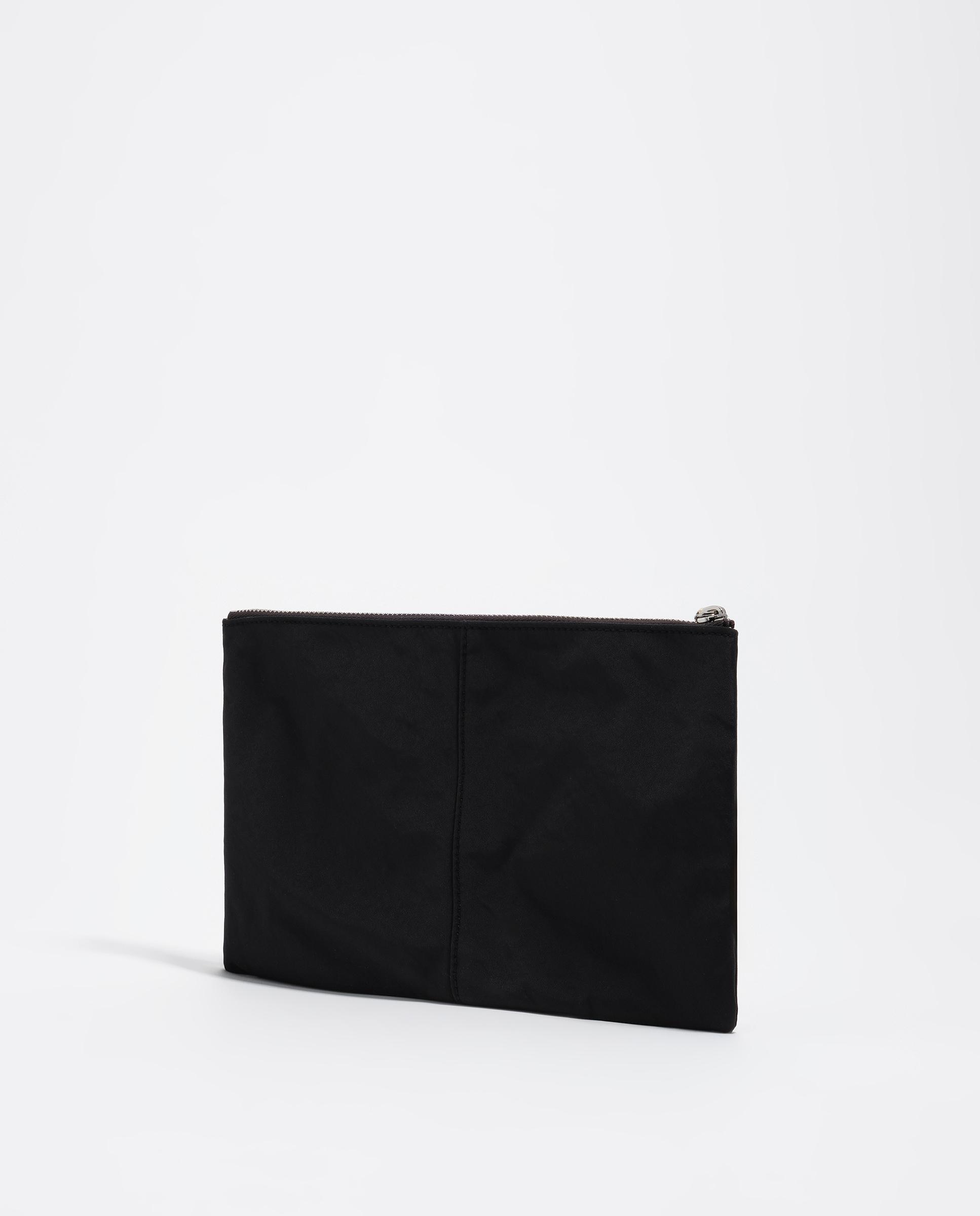 Necessaire de Nylon com Fecho Zip Preto-4