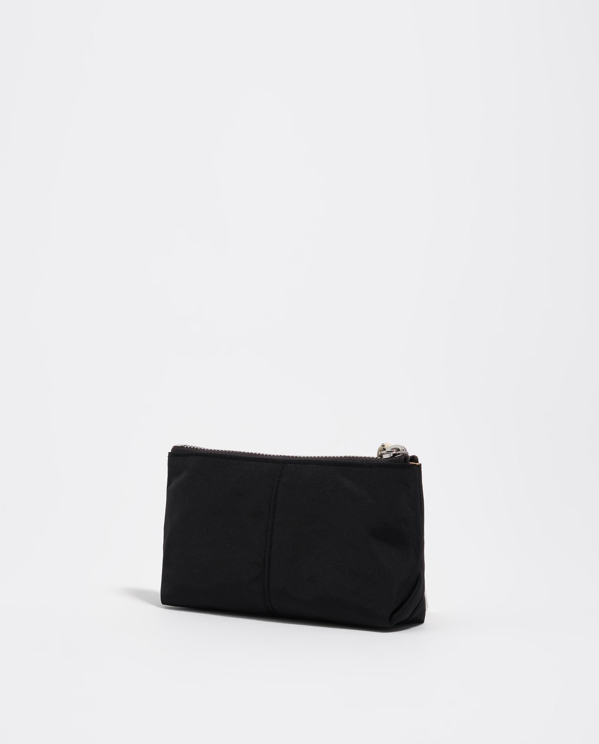 Porta-moedas em Nylon com Fecho Zip Preto-3