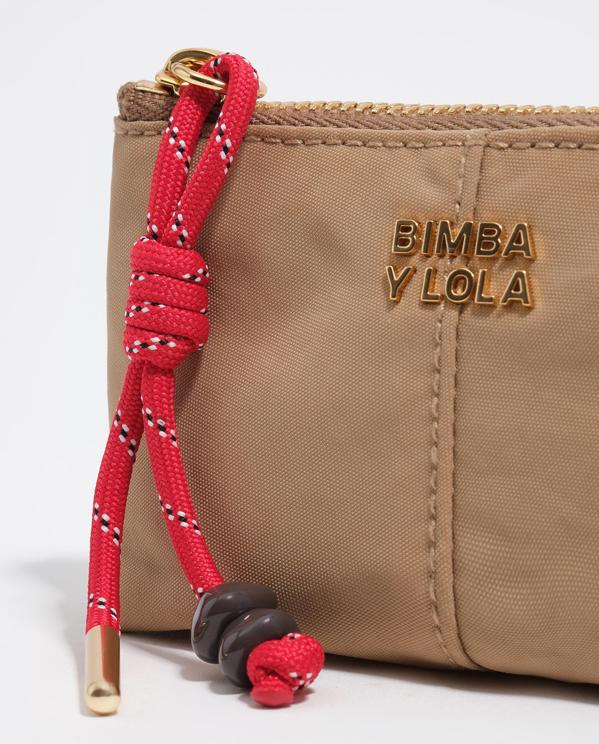 Porta-moedas em Nylon com Fecho Zip Camel-2