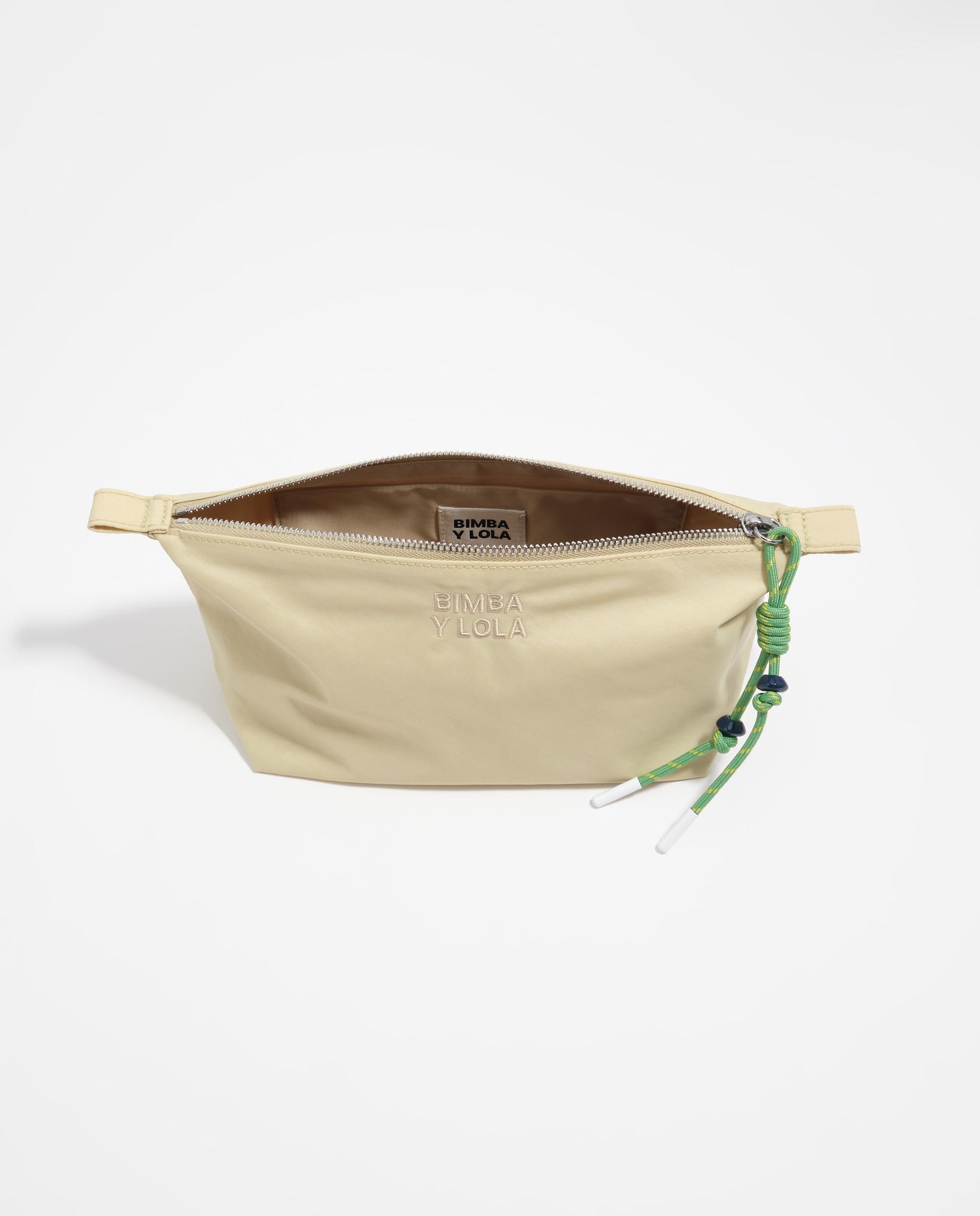 Necessaire Médio com Fecho Zip Bege-3