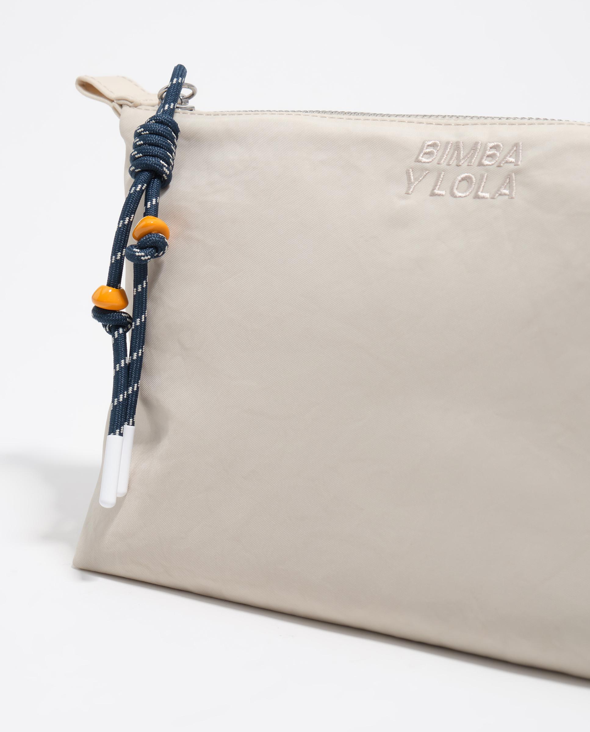 Necessaire de Nylon com Fecho Zip Cru-2