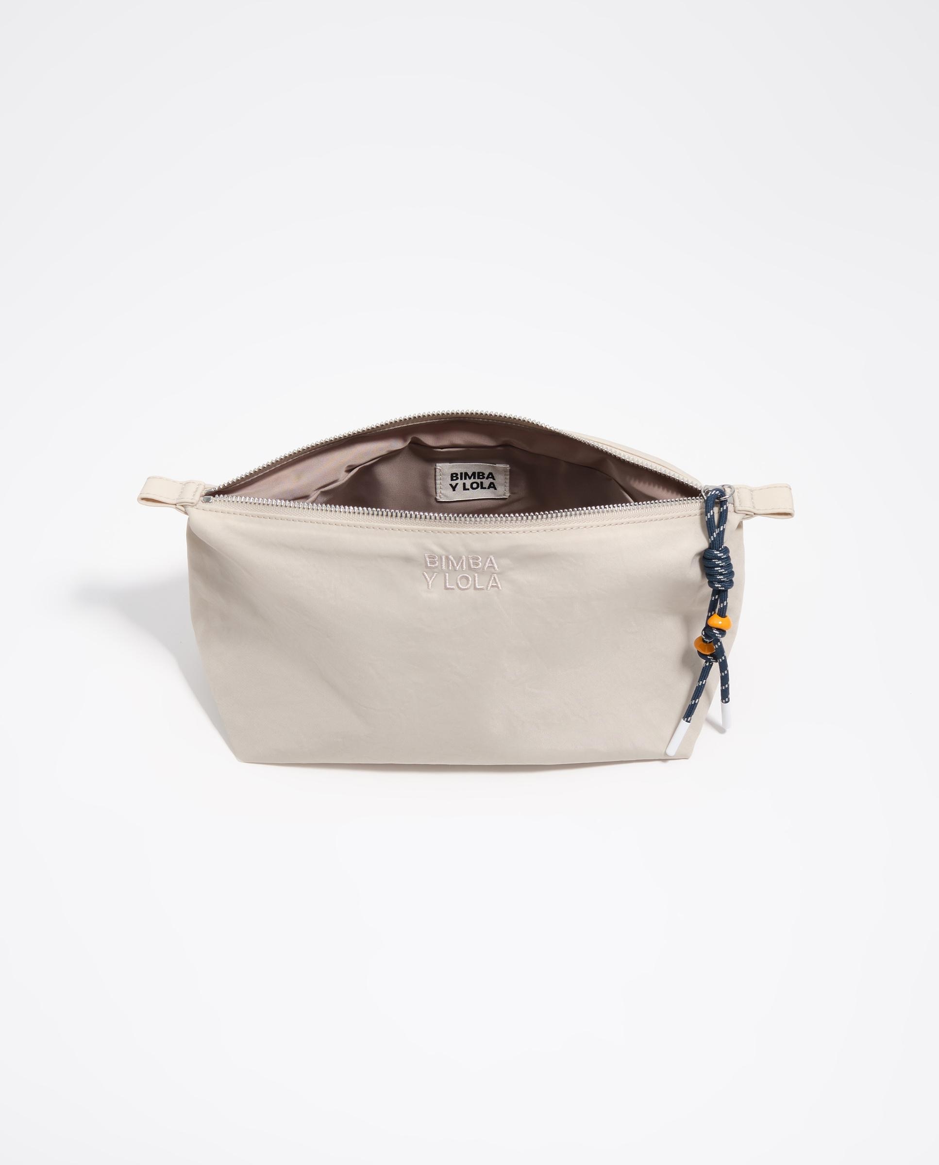 Necessaire de Nylon com Fecho Zip Cru-3