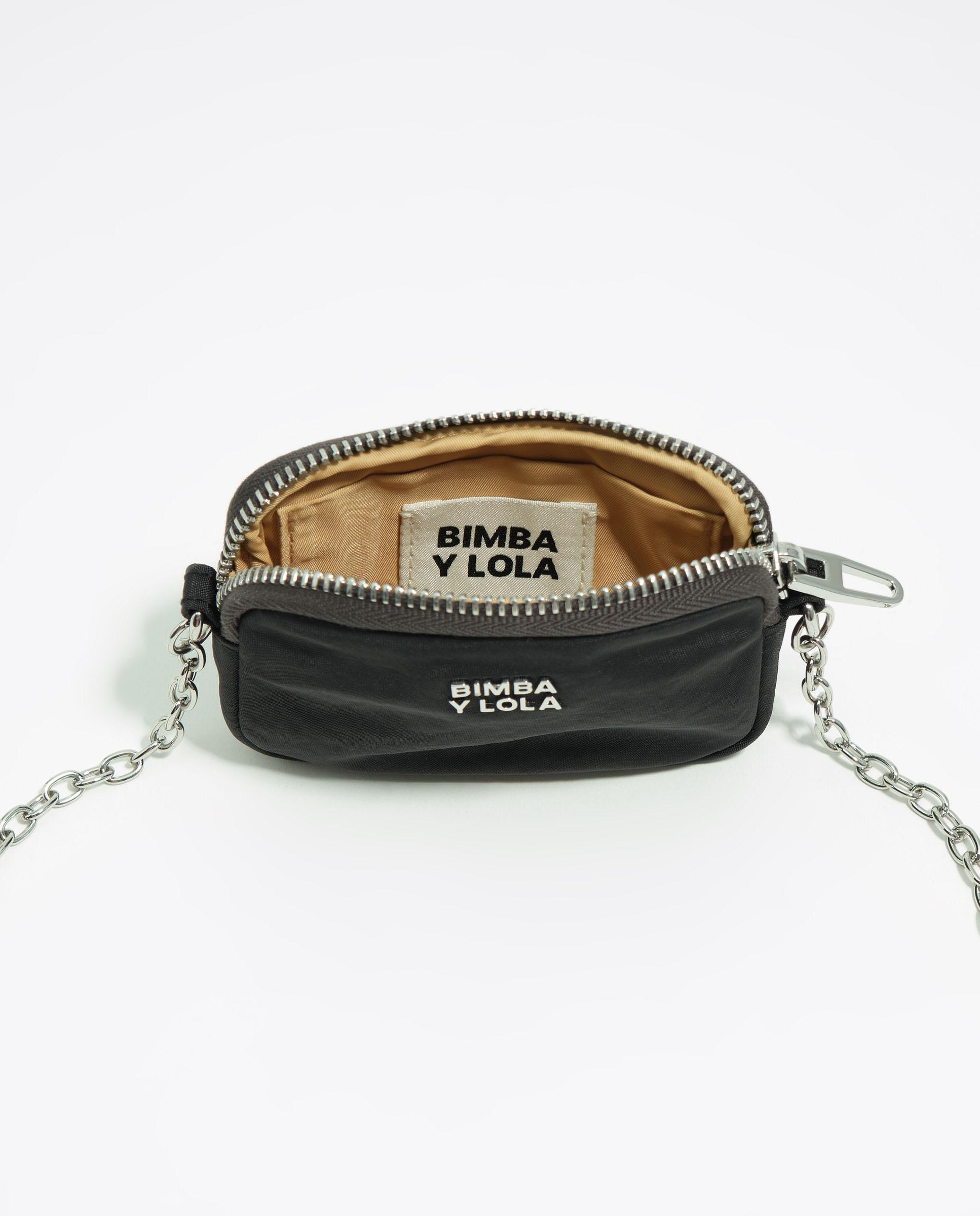 Porta-moedas de Nylon com Fecho Zip Grafite-3