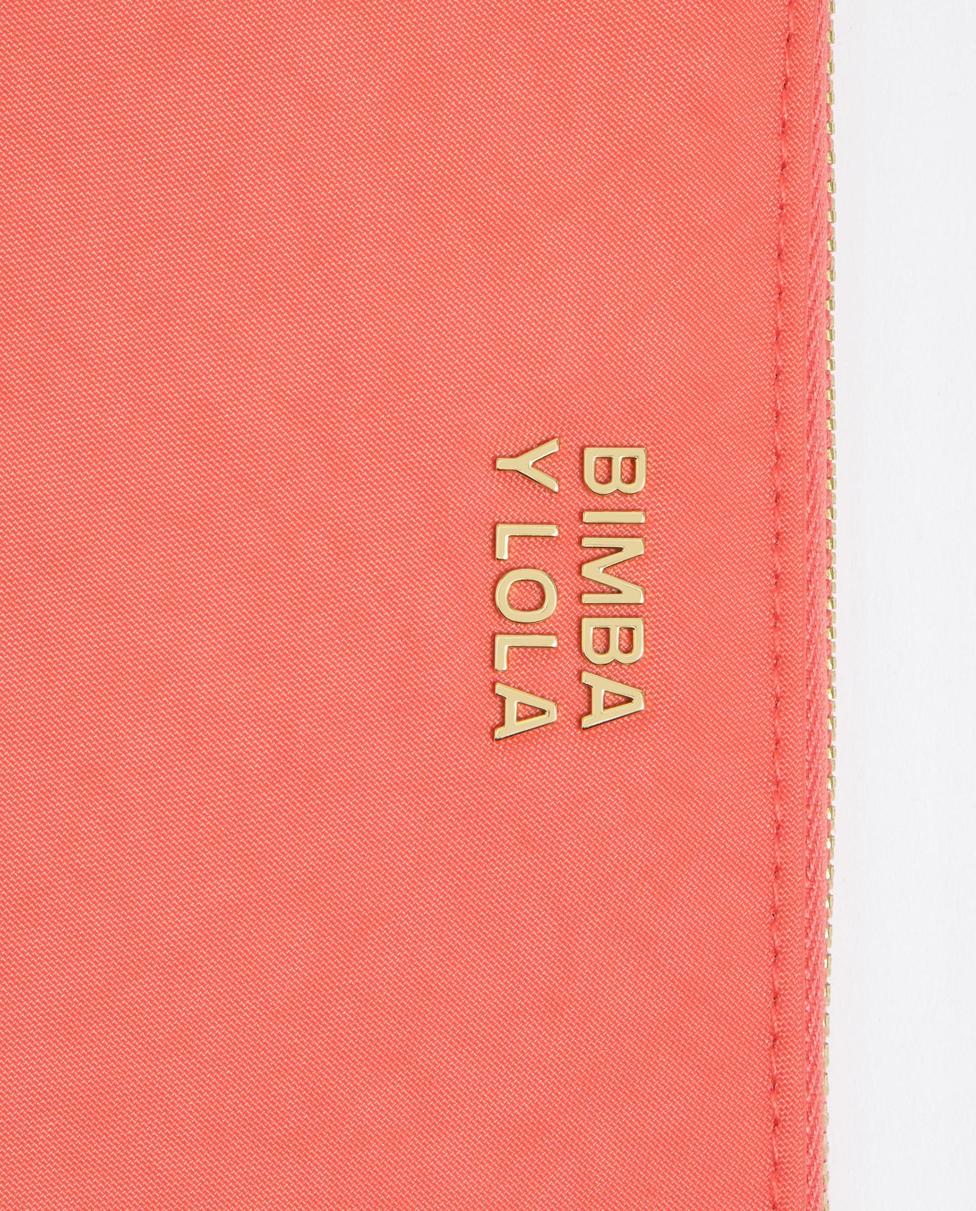 Carteira Grande com Fecho Zip Coral-2