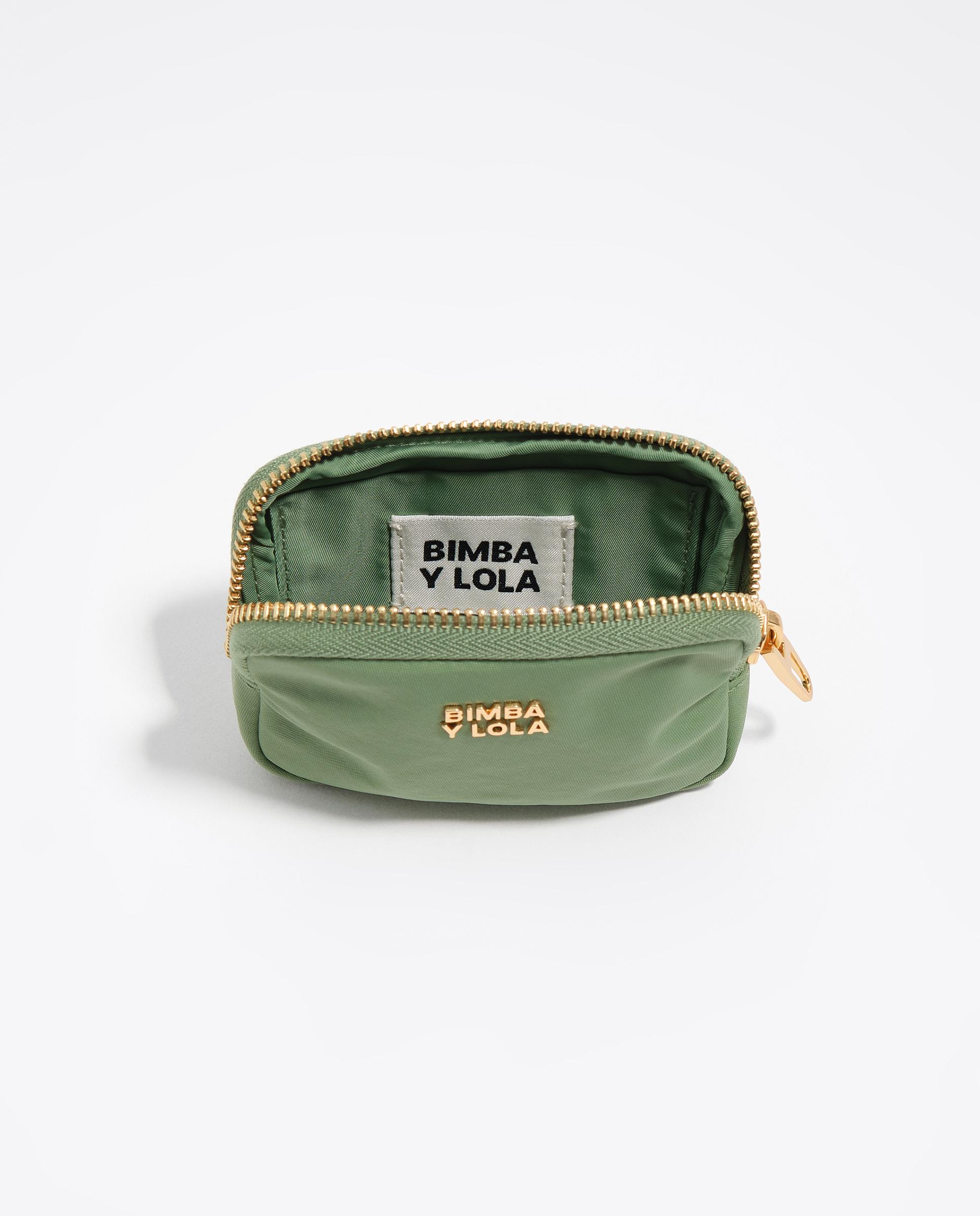 Porta-moedas em Nylon com Fecho Zip Verde-3