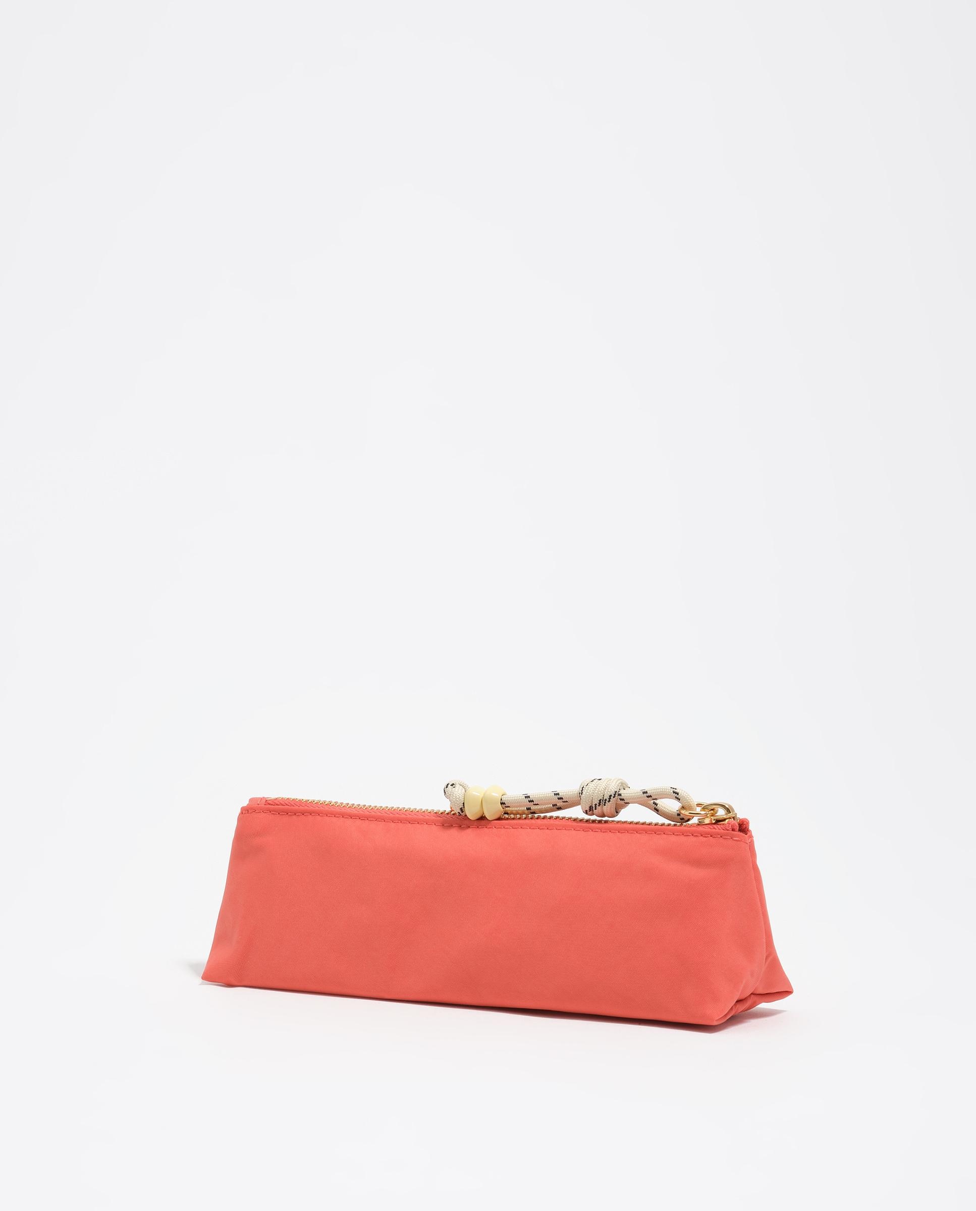 Estojo de Nylon com Fecho Zip Coral-4