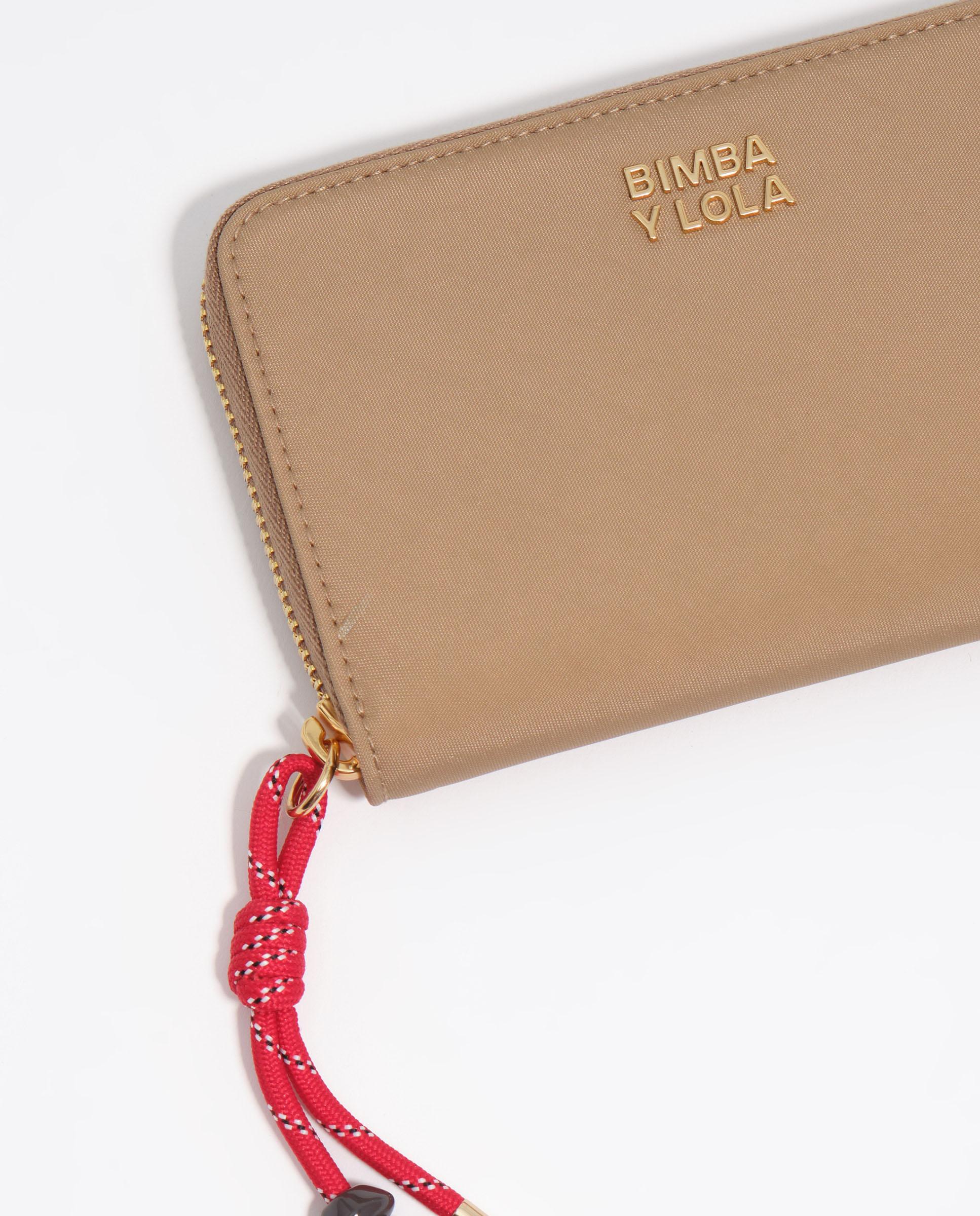 Carteira Média com Fecho Zip Camel-2