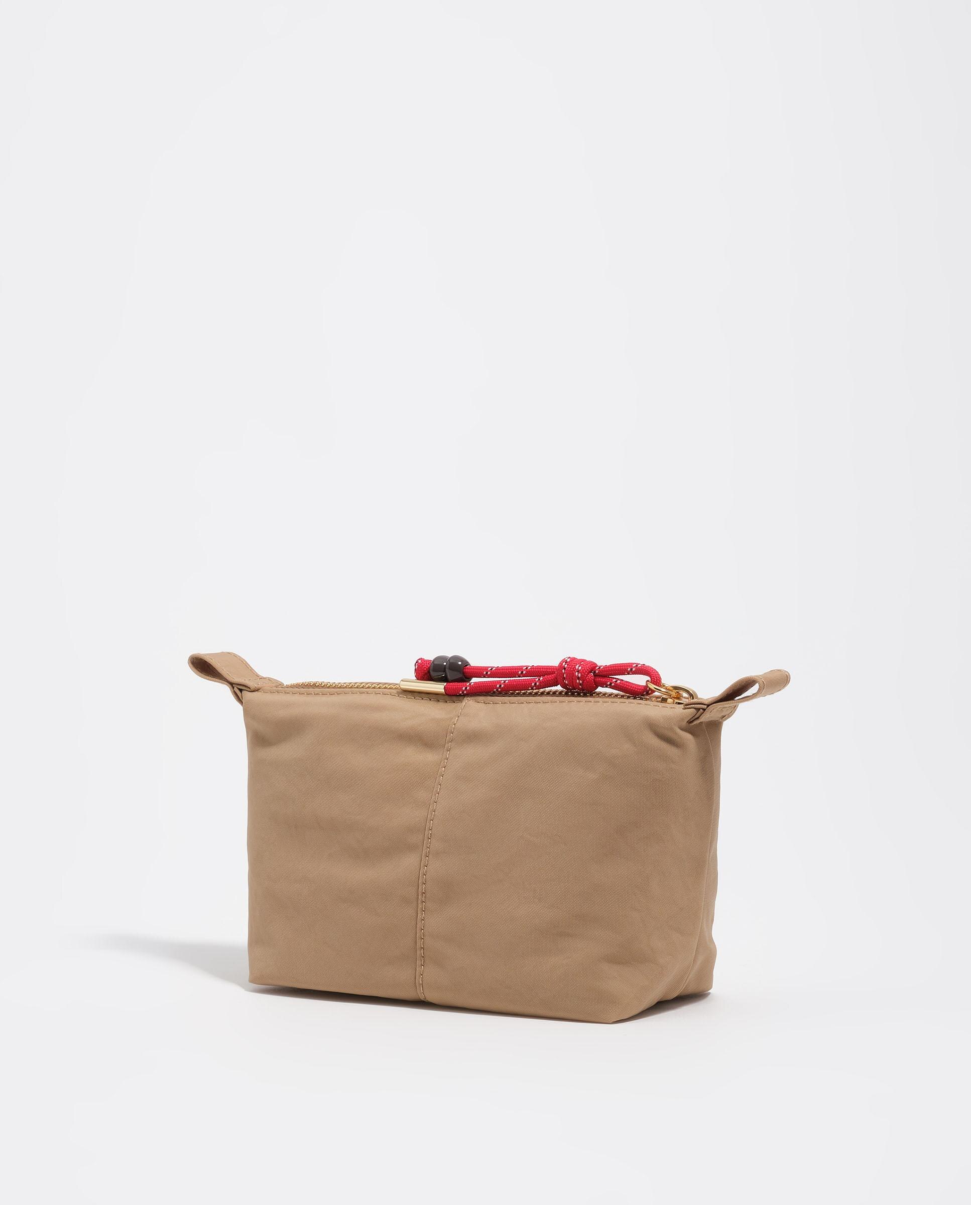 Necessaire Trapézio Nylon Camel-4