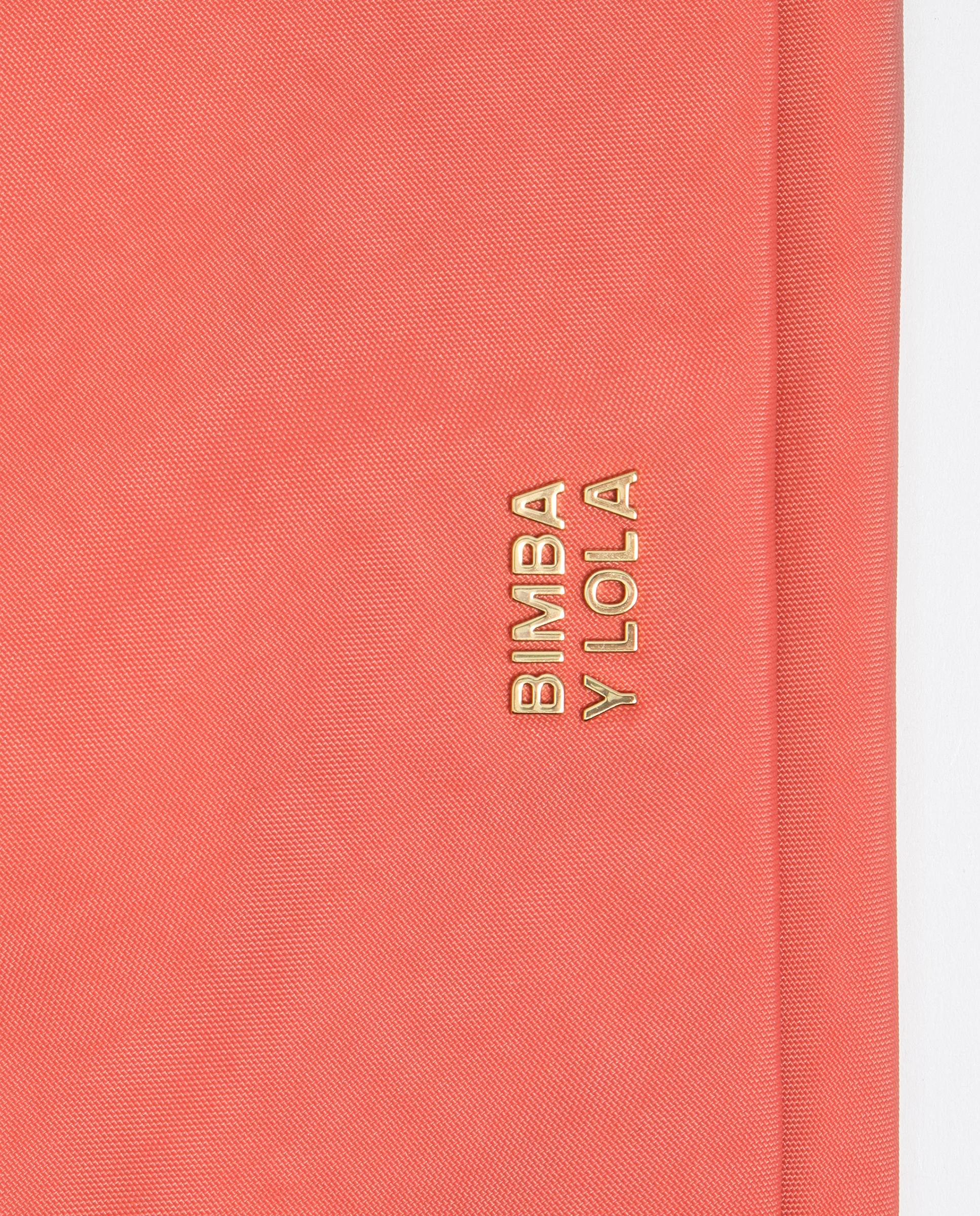 Carteira Pocket Nylon com Fecho Zip Coral-2