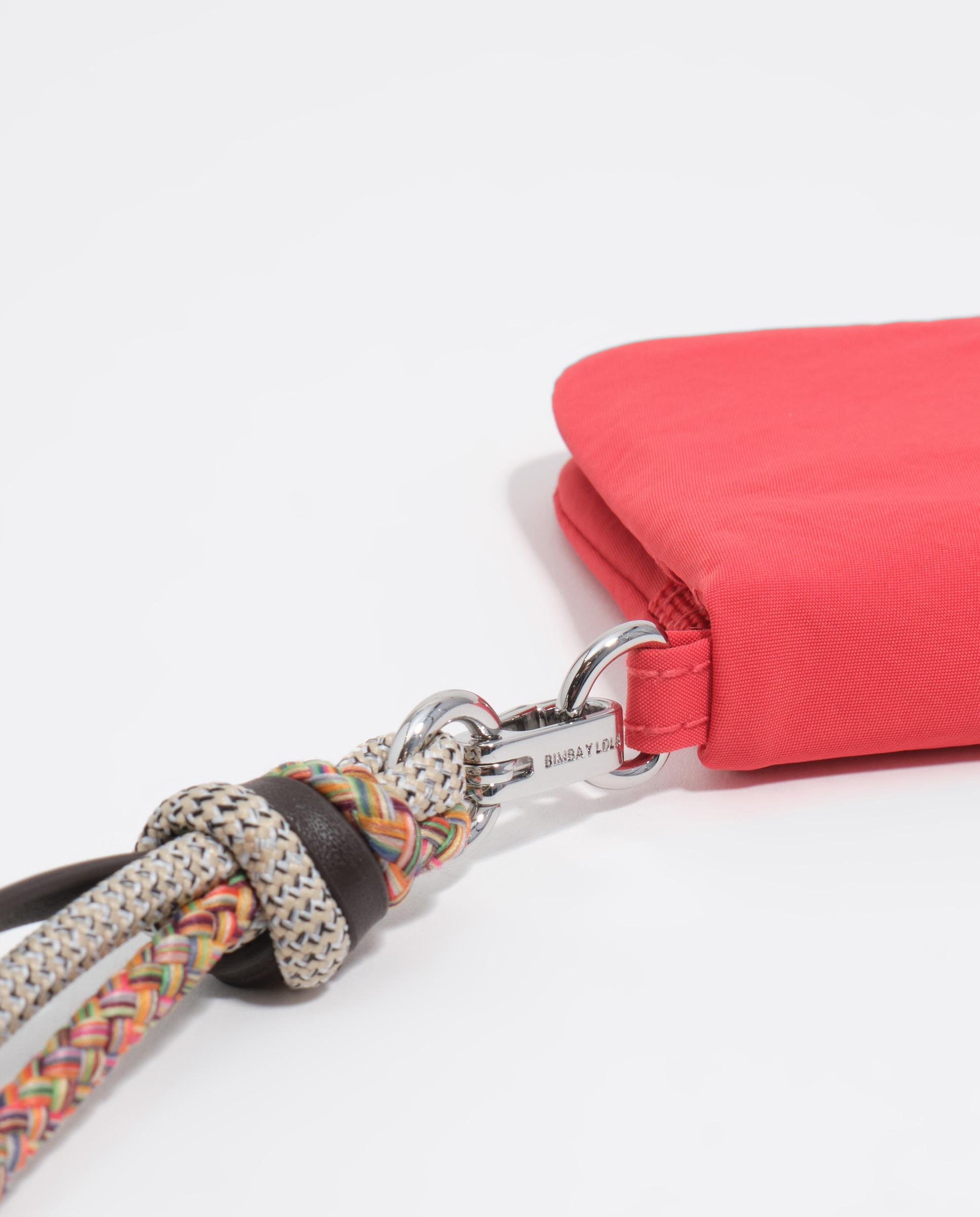 Carteira com Aba Pequena Nylon Coral-3
