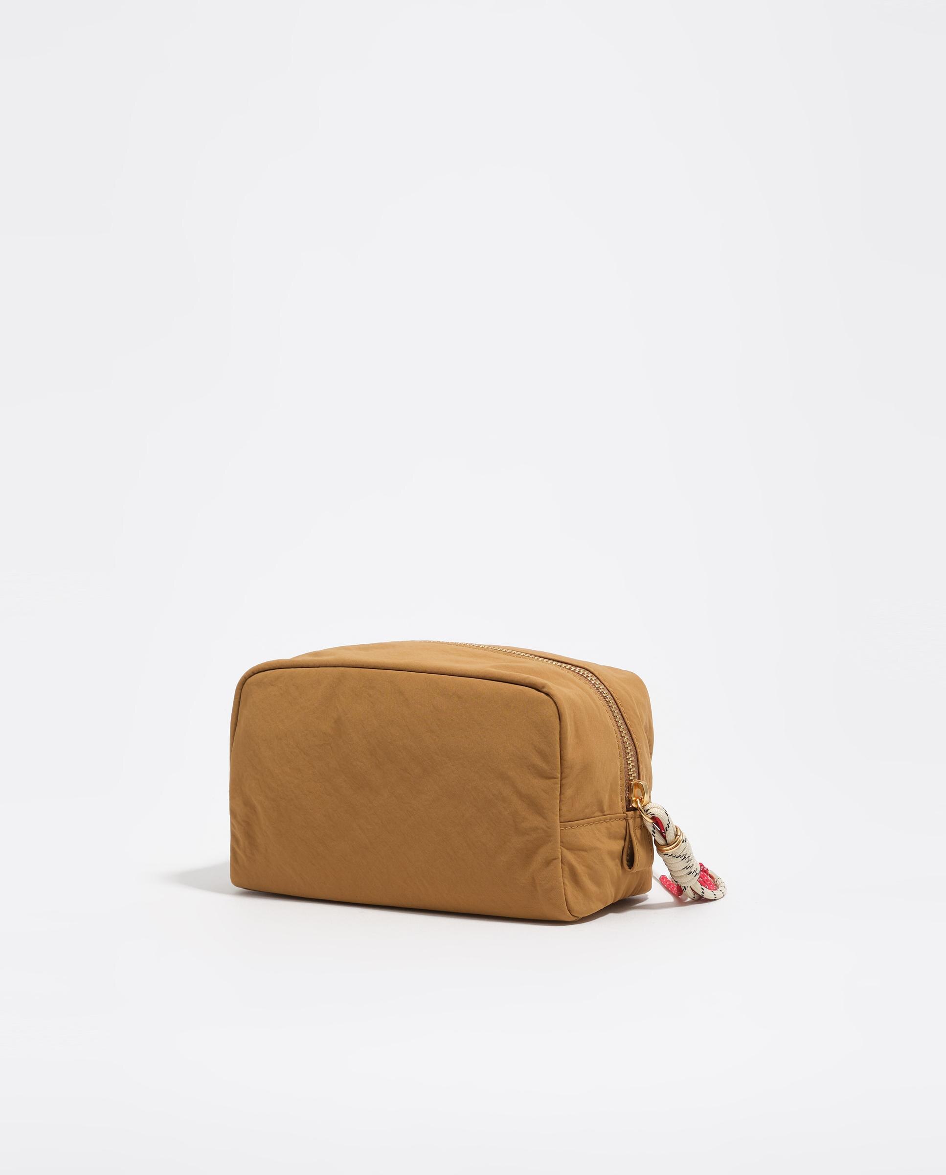 Necessaire Pequeno Nylon Caramelo-5