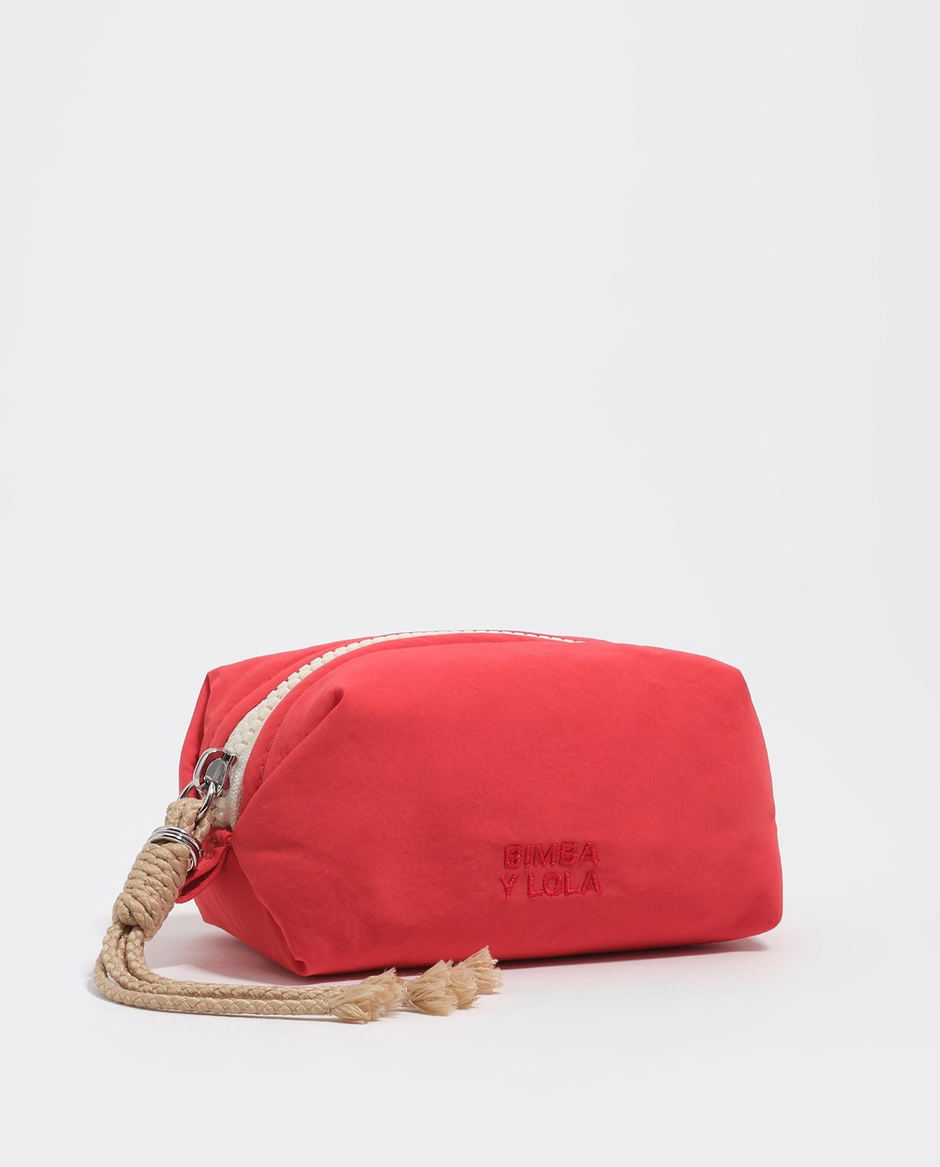 Necessaire Pequeno Nylon Coral-2