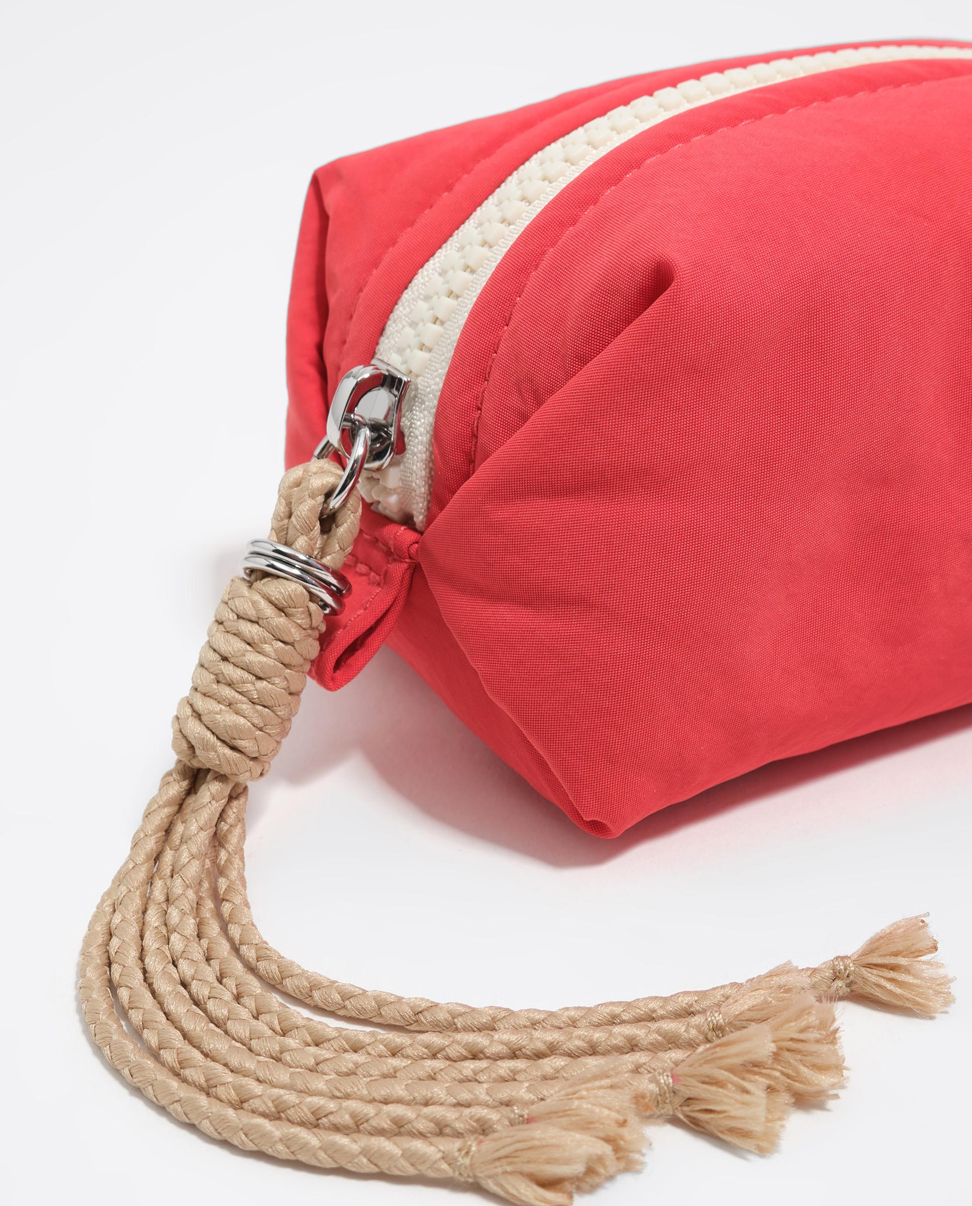 Necessaire Pequeno Nylon Coral-3