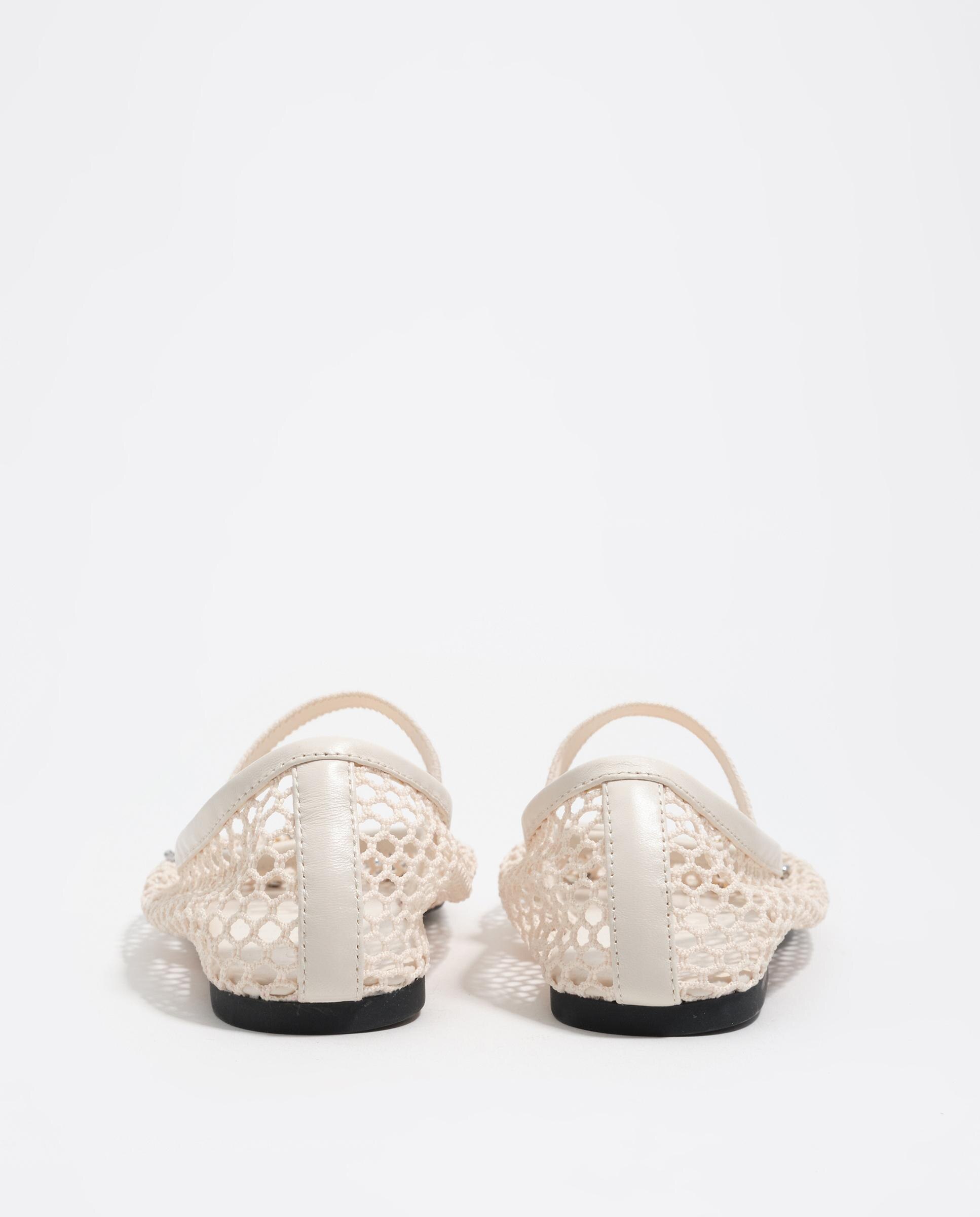 Sabrinas Rasas Efeito Rede com Tira Elástica Cru-3