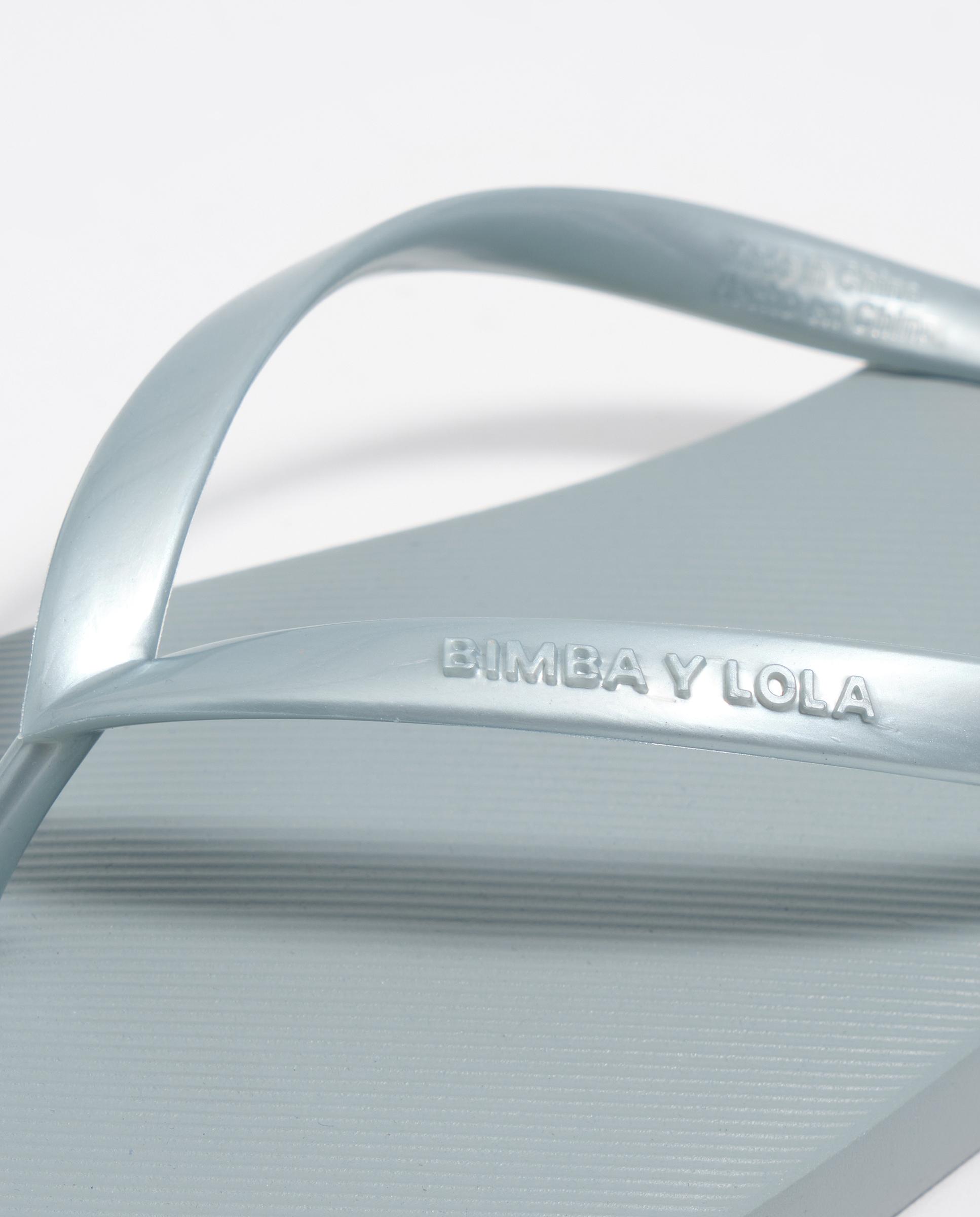 Chinelos Flip Flop com Logo Prata-6