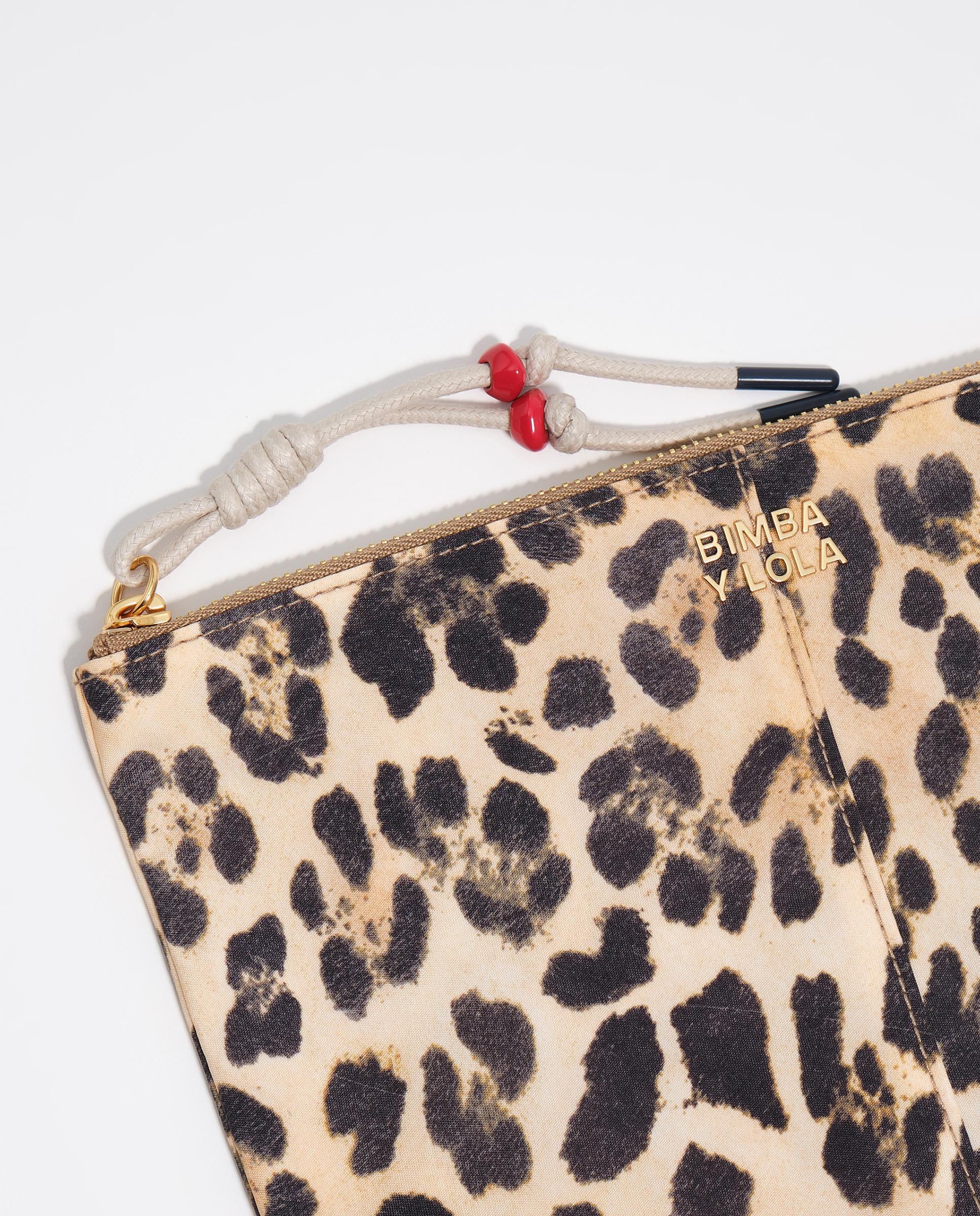 Necessaire de Nylon Leopardo Natural-2