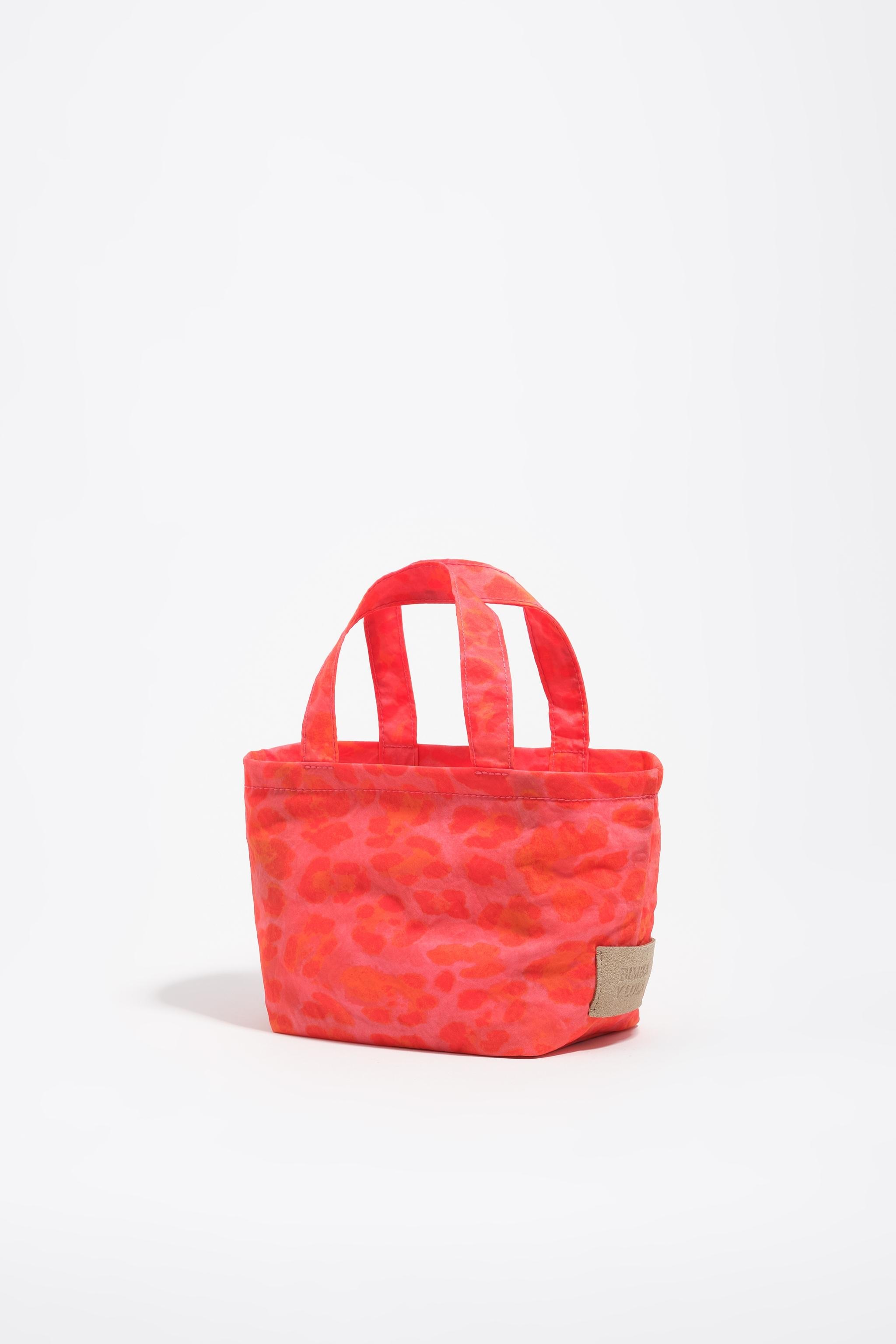 Mala de Mão Mini com Estampado de Leopardo Rosa-4