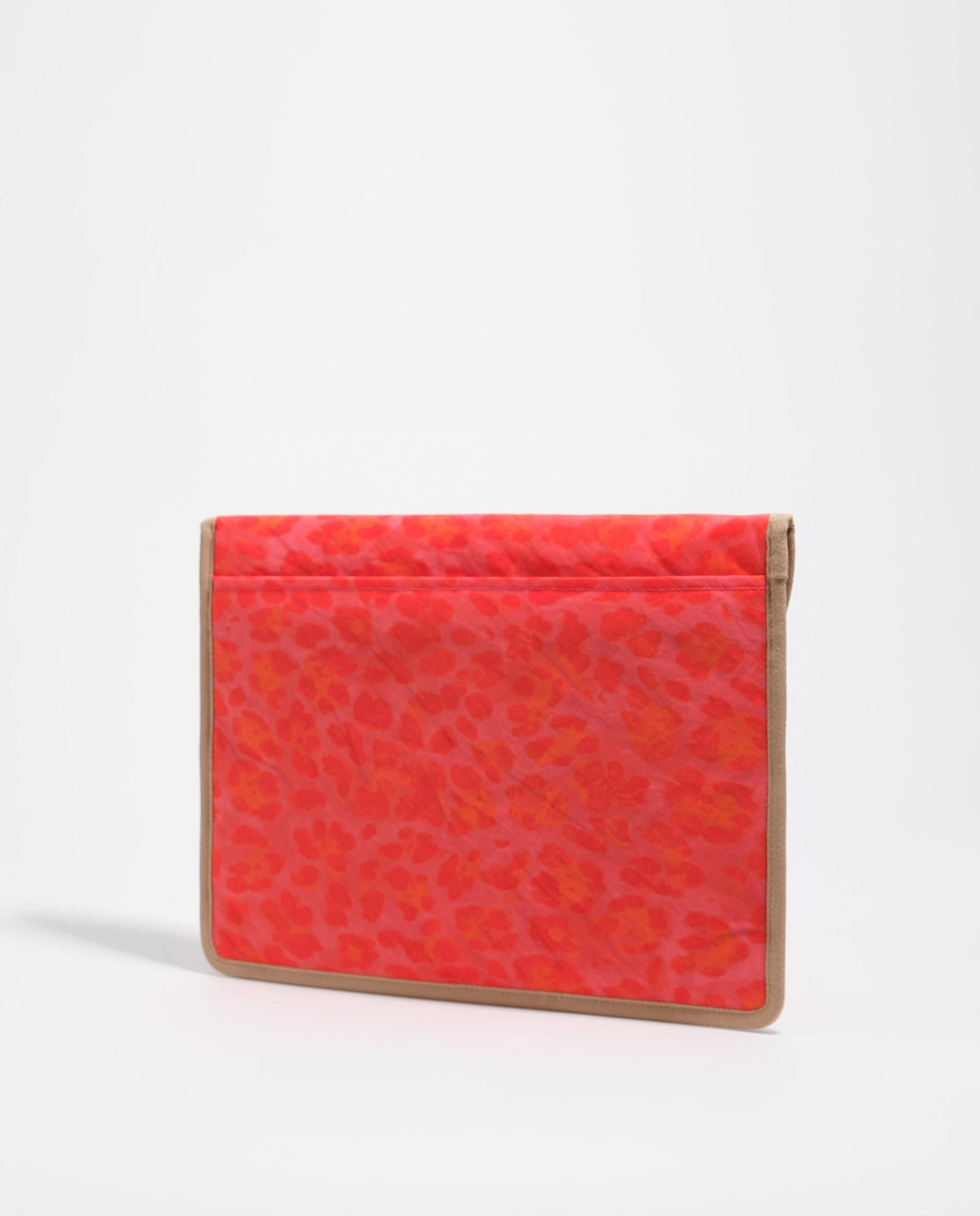 Bolsa para Telemóvel em Nylon Leopard Rosa-3