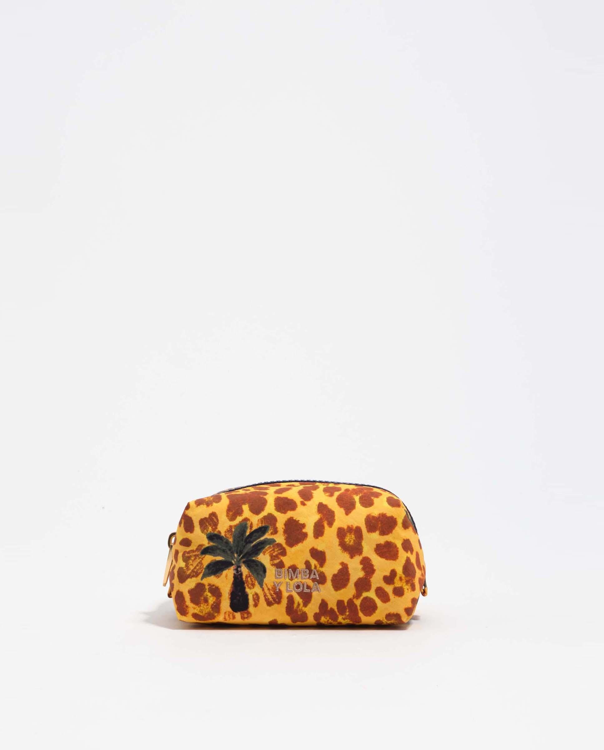 Imagem 0 de Necessaire Pequeno de Nylon Leopard Palms