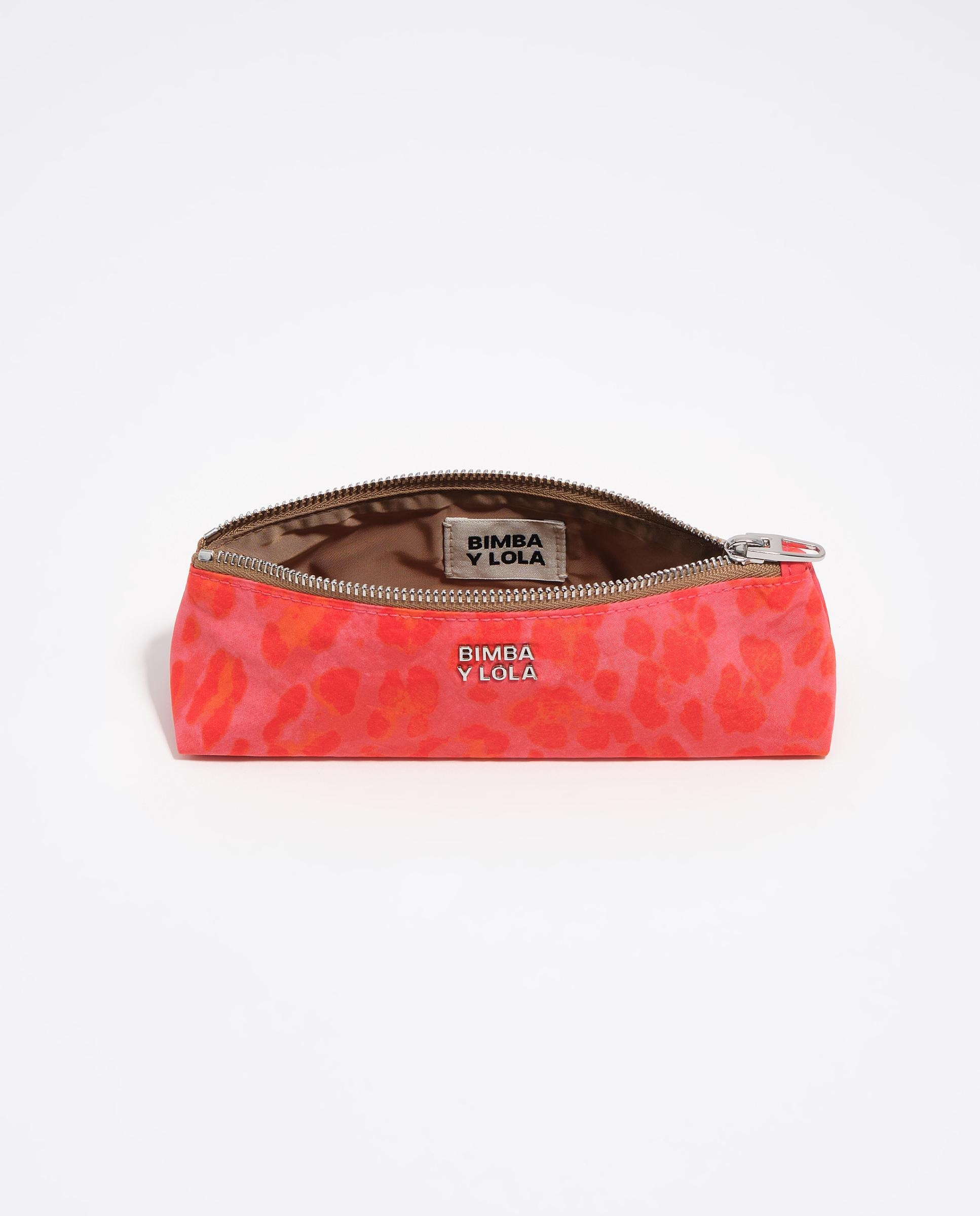 Estojo em Nylon Leopardo Rosa-3