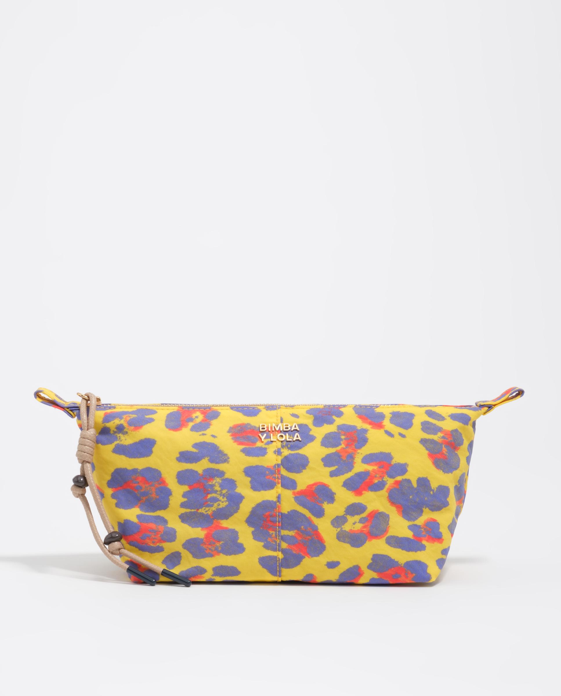 Imagem 0 de Necessaire Trapézio Médio em Nylon Leopard