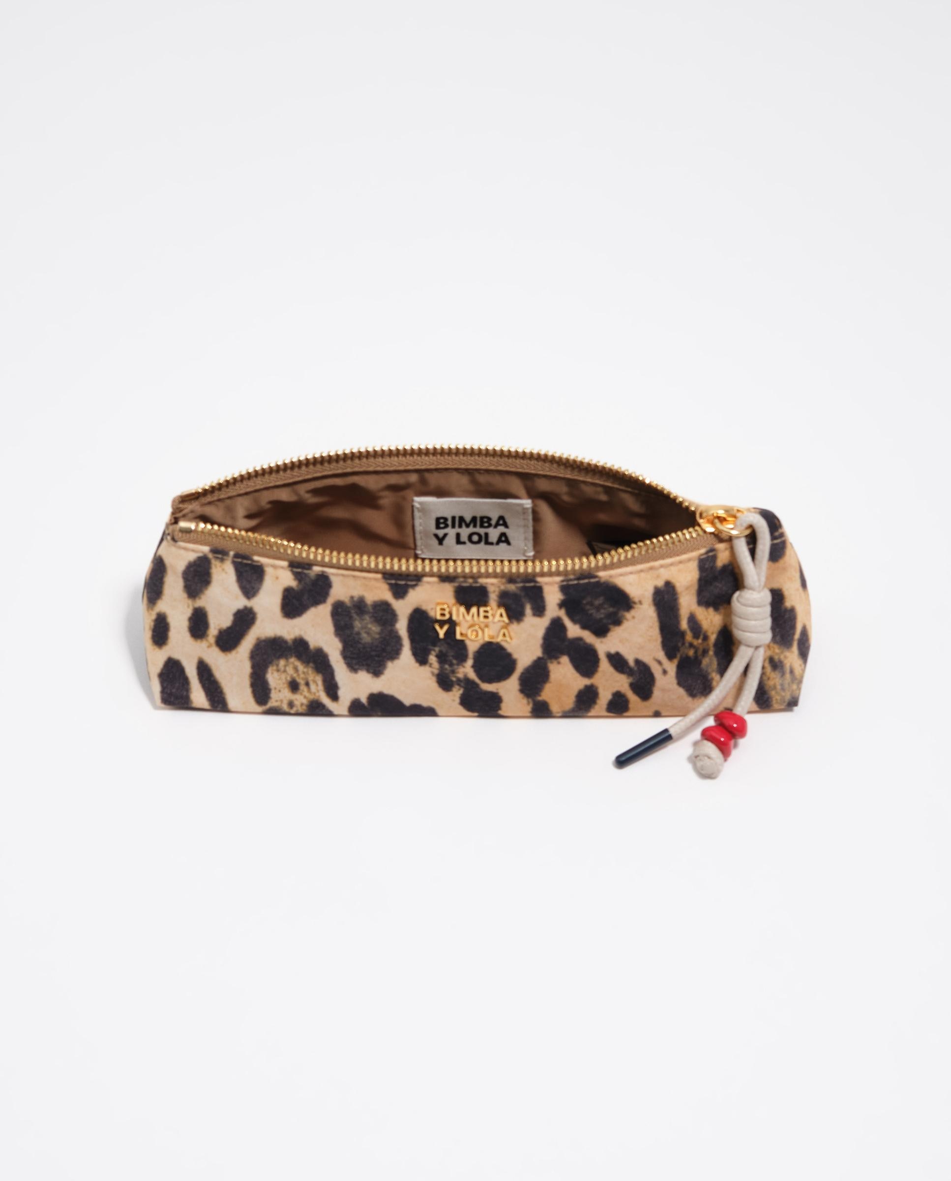 Estojo em Nylon Leopardo Natural-3