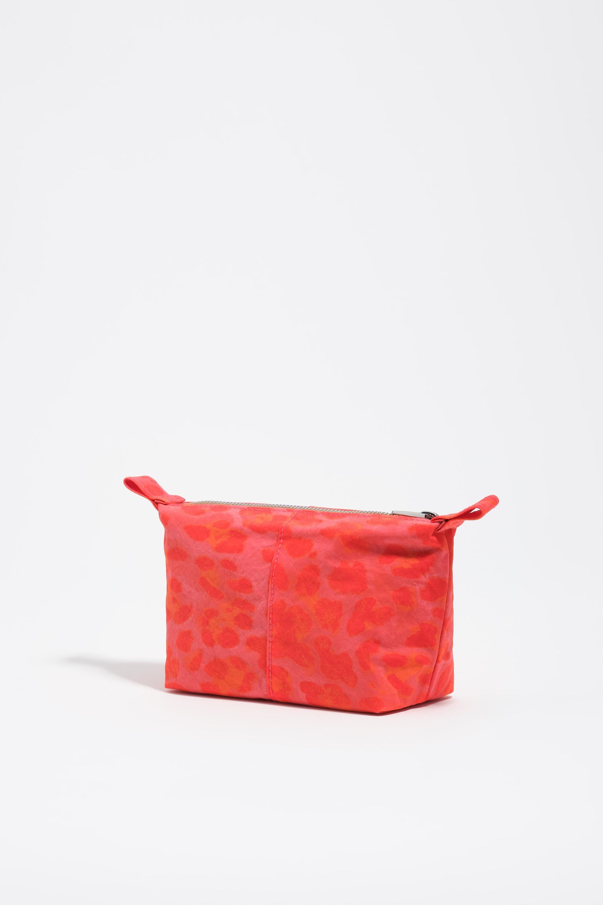 Necessaire com Estampado de Leopardo Rosa-4