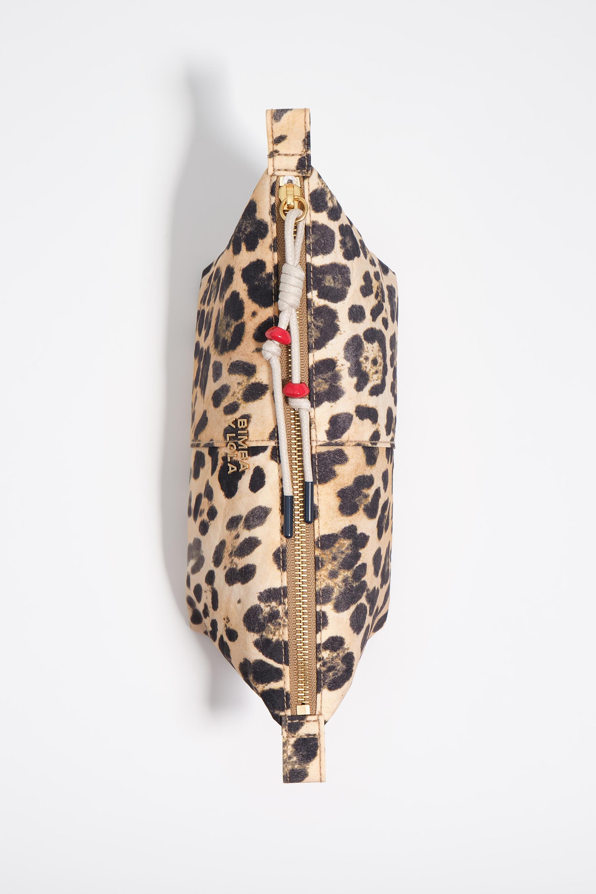 Necessaire com Estampado de Leopardo Castanho-4