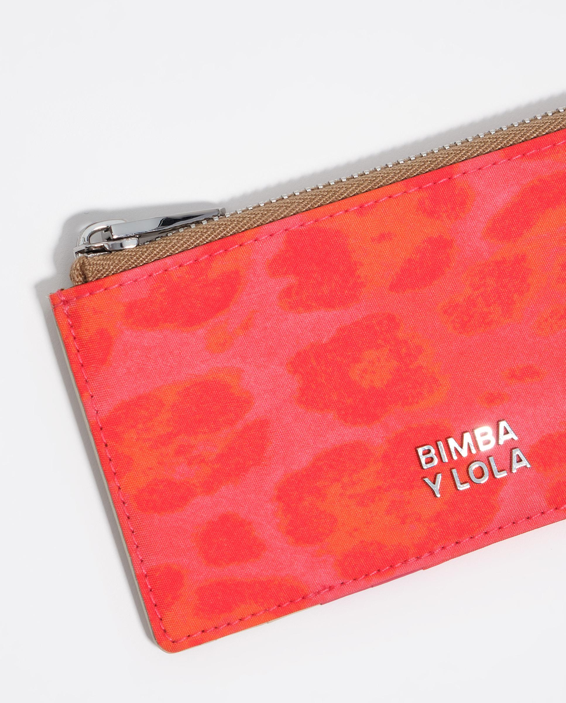 Porta-cartões com Estampado de Leopardo Rosa-2