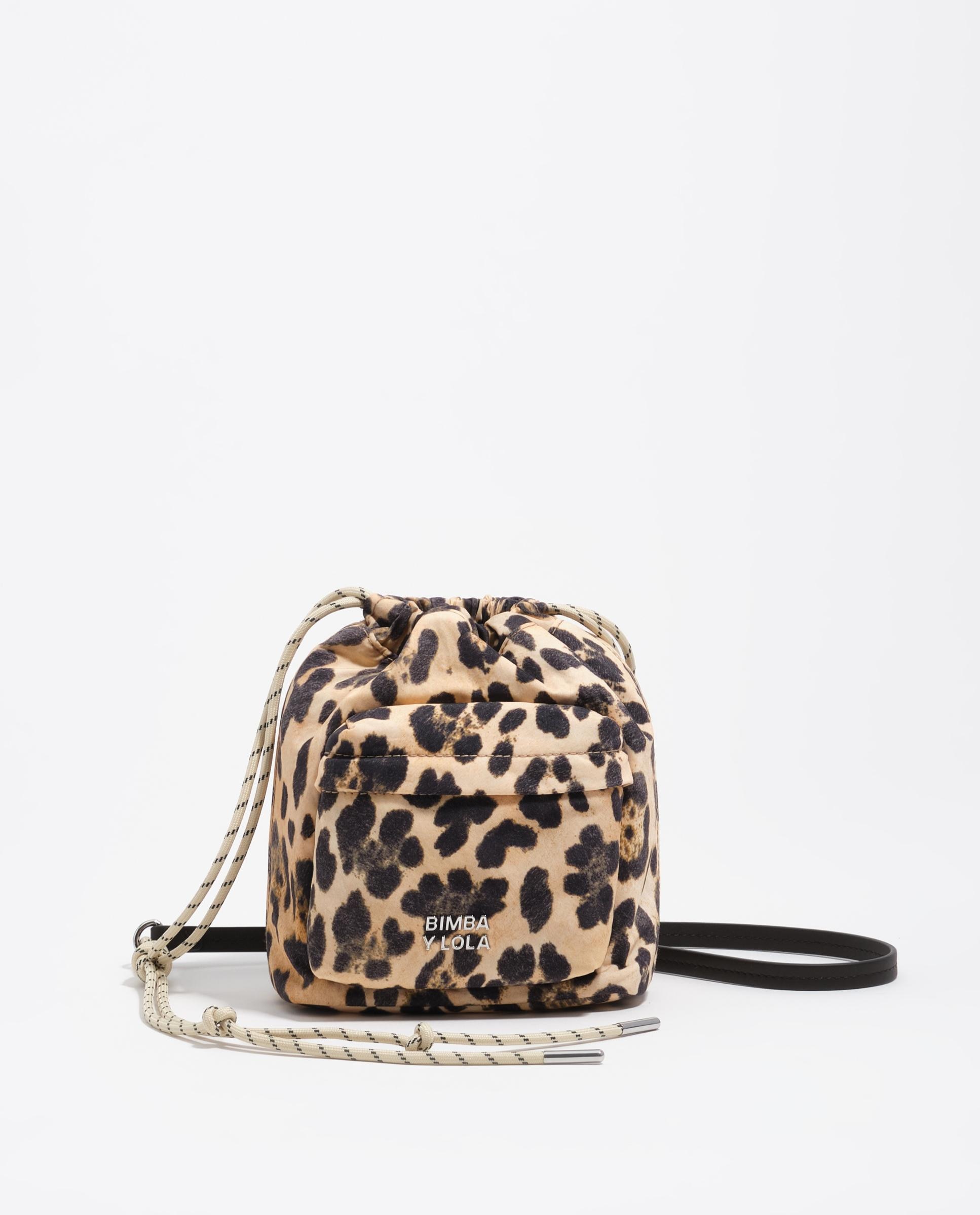 Imagem 0 de Mala a Tiracolo Mini de Nylon Leopardo
