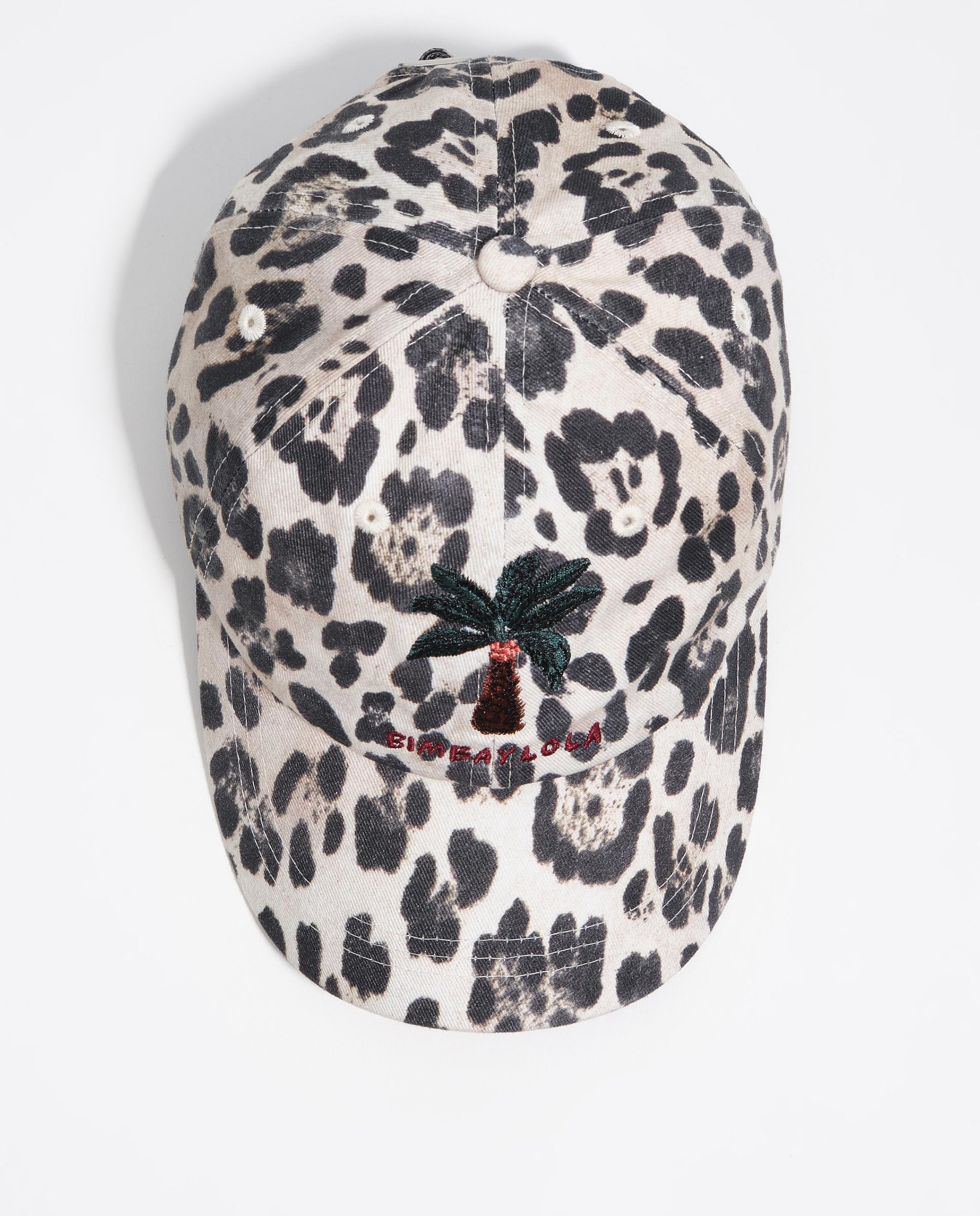 Boné em Algodão Lavado Leopardo Palmera Natural-4