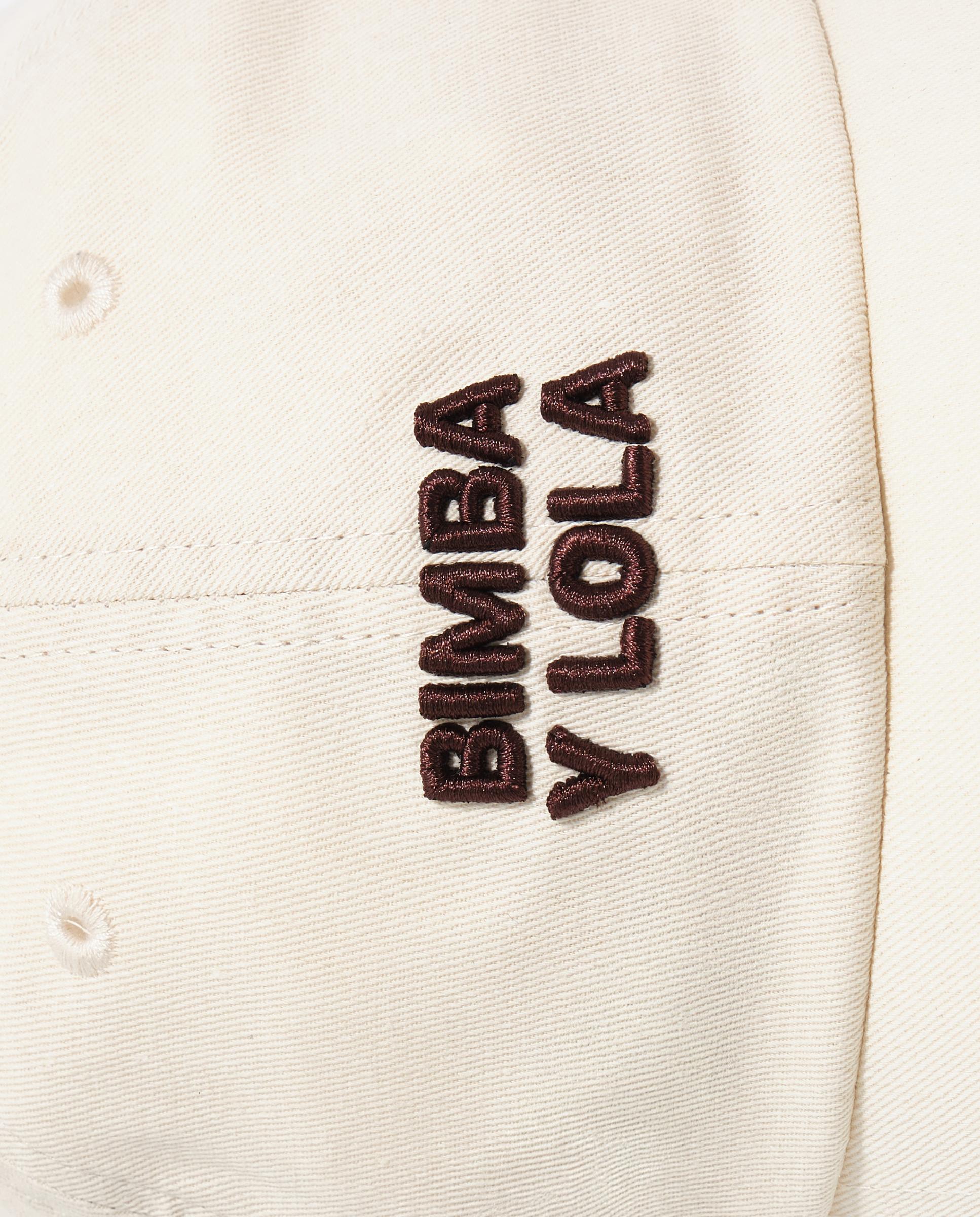 Boné em Algodão Lavado com Logo Bordado Branco-2