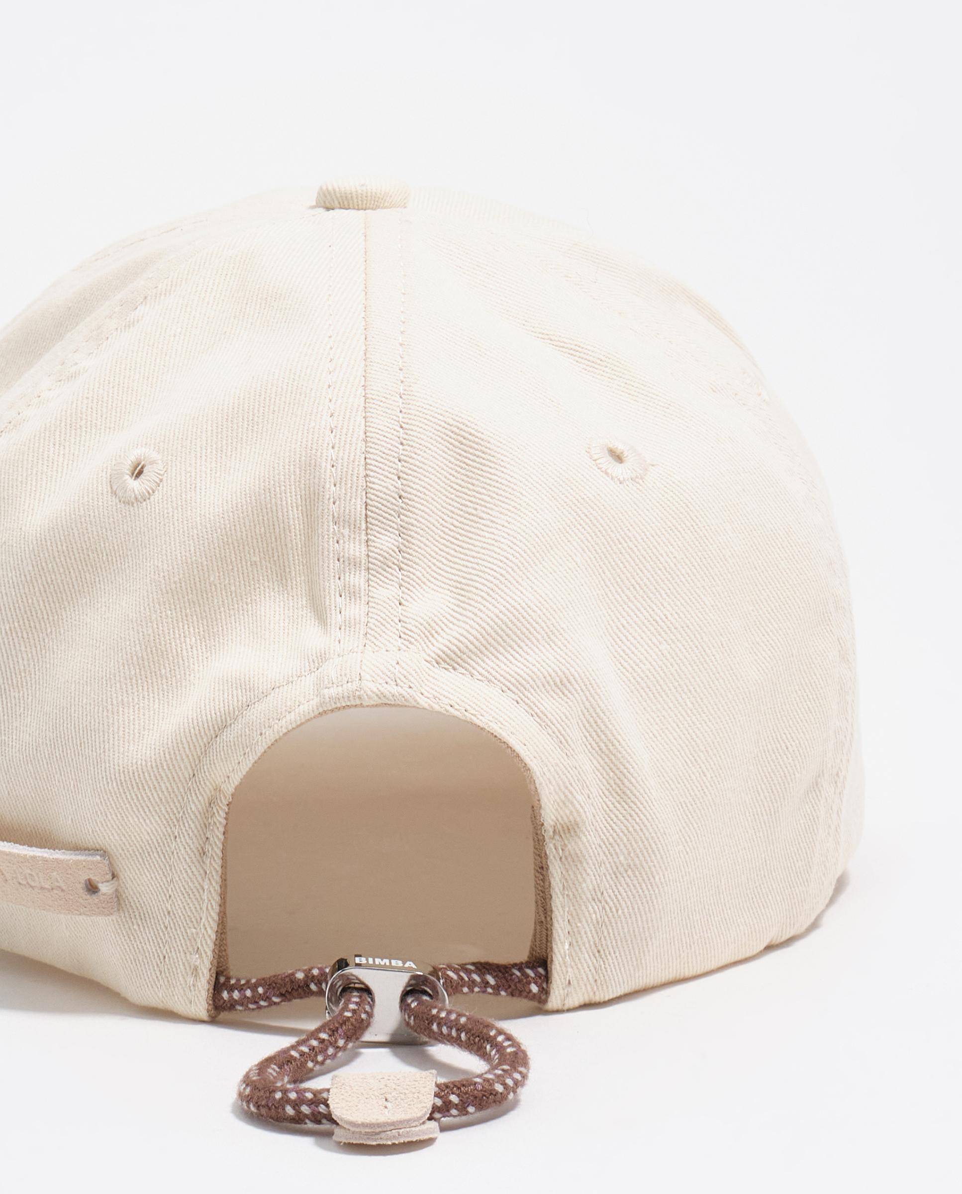 Boné em Algodão Lavado com Logo Bordado Branco-3