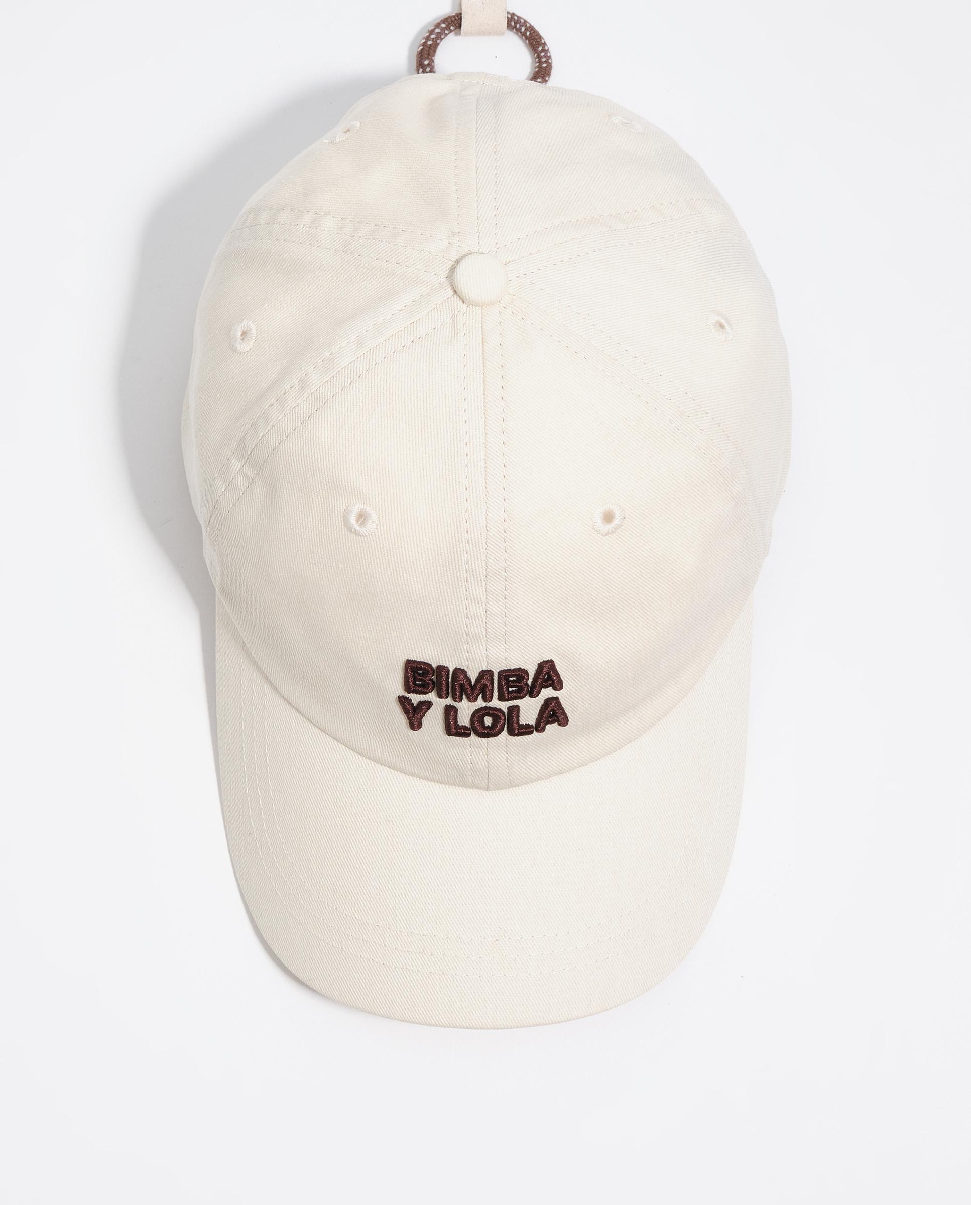 Boné em Algodão Lavado com Logo Bordado Branco-4