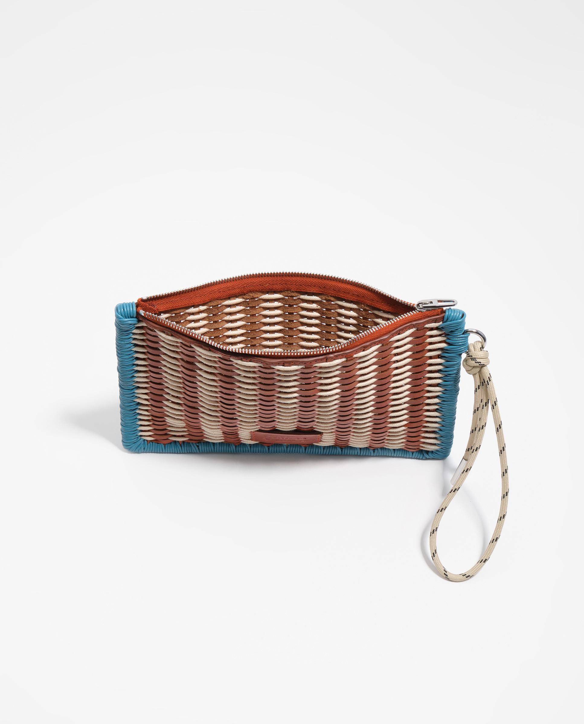Necessaire Médio com Fecho Zip Castanho-3