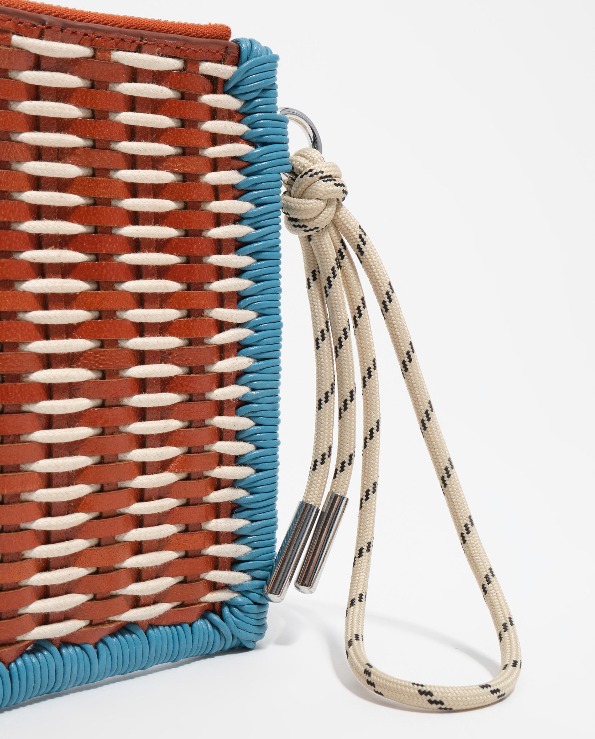 Necessaire Médio com Fecho Zip Castanho-4