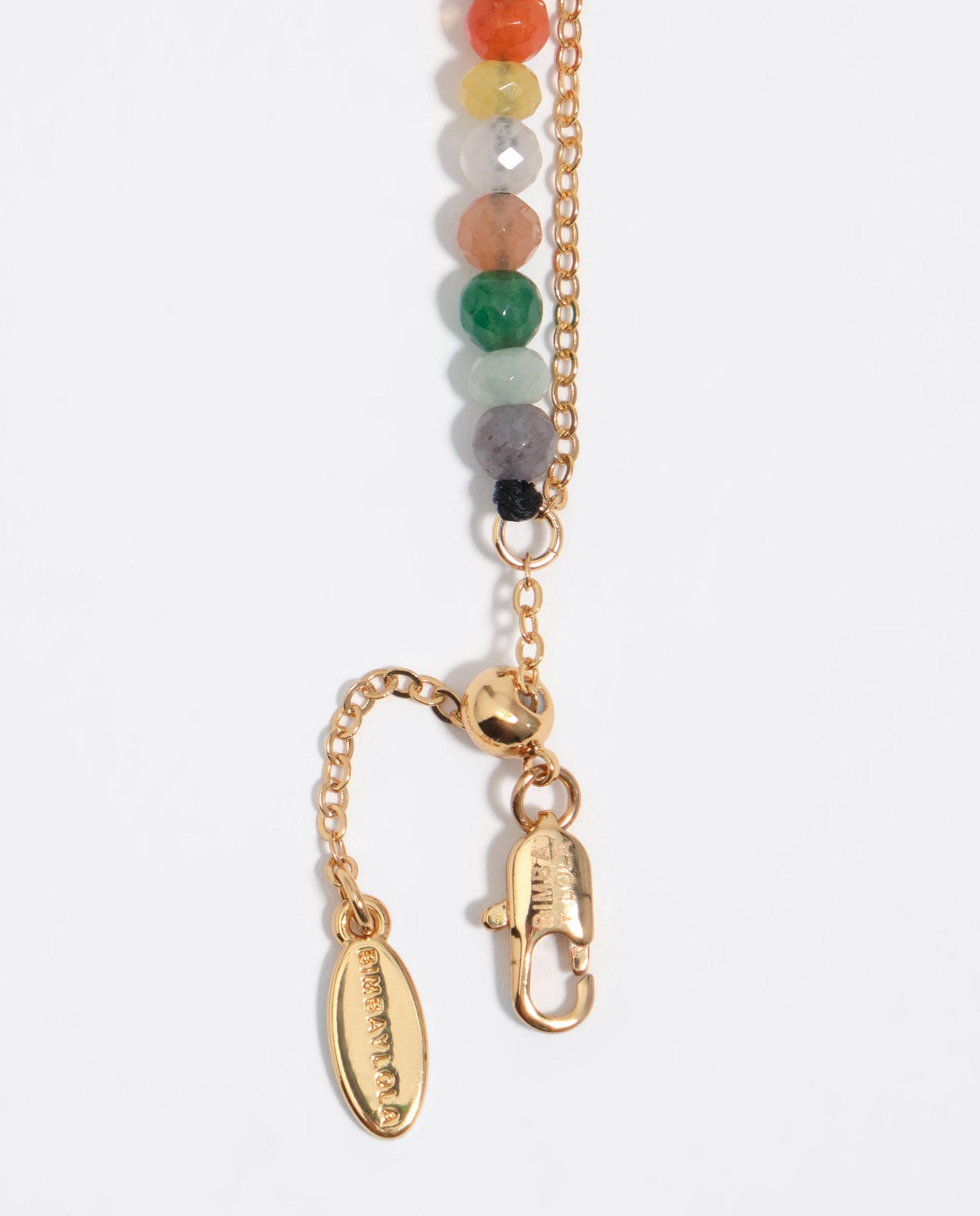 Pulseira Dupla com Pedras e Coração Verde-3