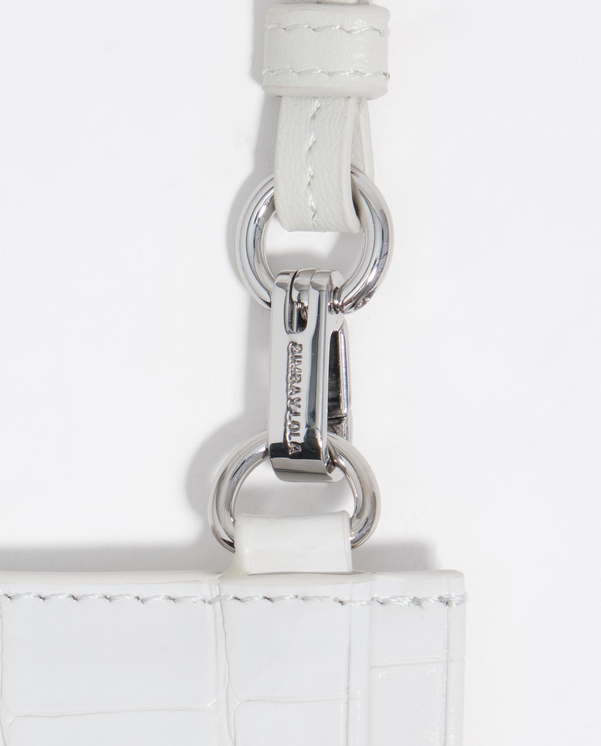 Porta-cartões com Gravado Crocodilo Branco-4